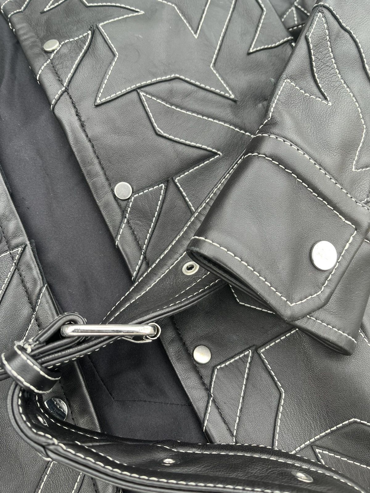 Helmut Lang SAMPLE HELMUT LANG HOUNDSTOOTH LEATHER JACKET Size US XS / EU 42 / 0 - 5 Thumbnail
