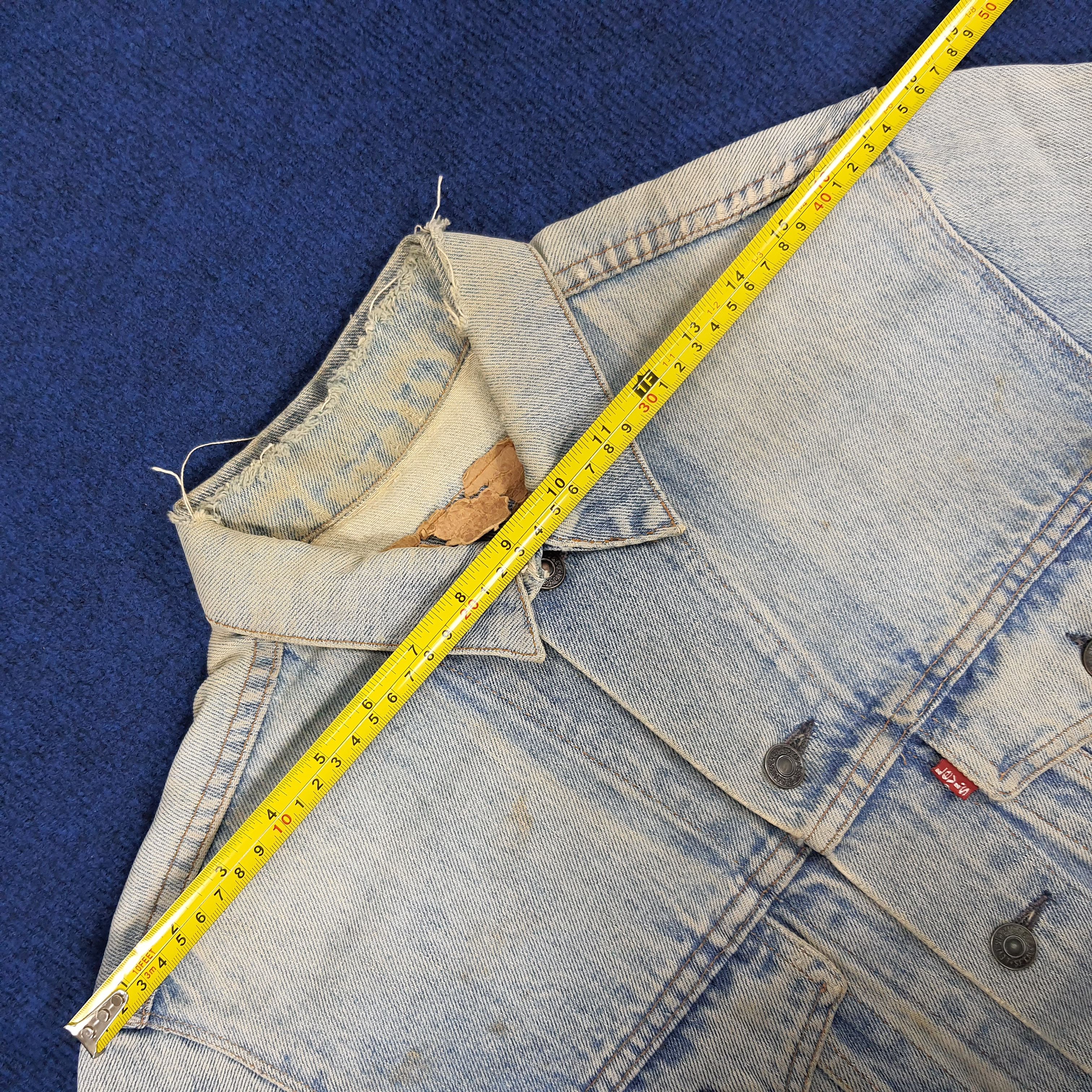 Levi's × Vintage Vintage Levi's Custom Skull Logo Denim Jacket Size US S / EU 44-46 / 1 - 10 Thumbnail