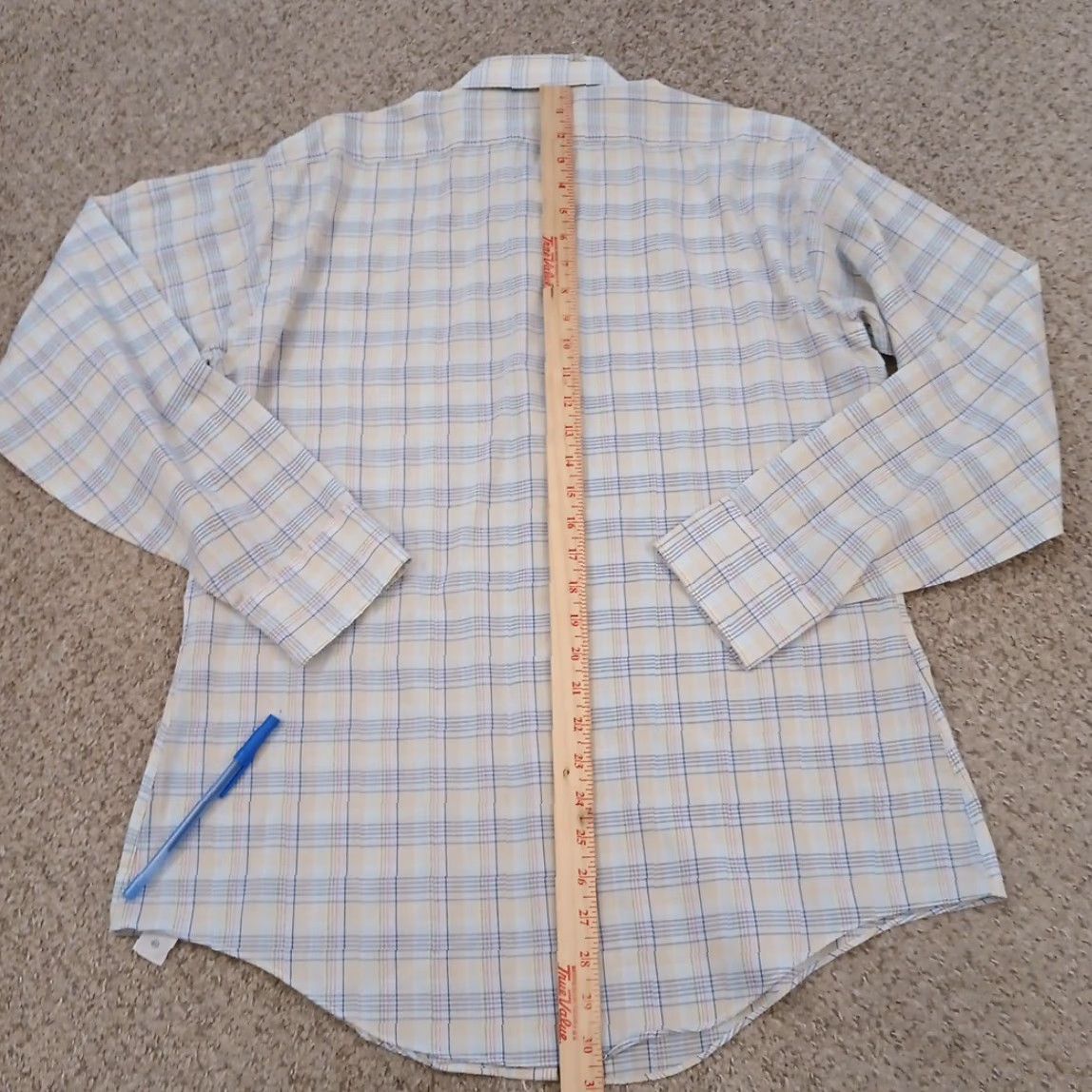 Arrow Arrow Shirt Mens 16.5 Multicolor Plaid Long Sleeve Button Up Cotton Blend Shirt Mens XS-XL? No Size US XL / EU 56 / 4 - 5 Thumbnail