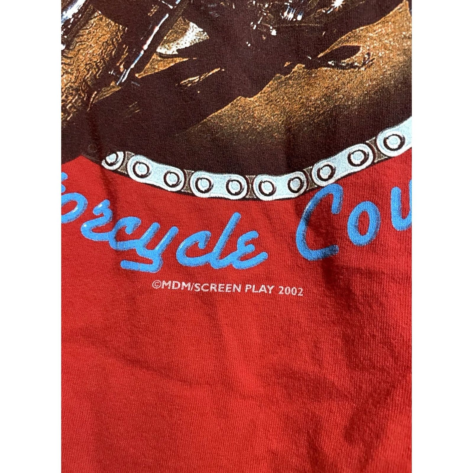 Delta VINTAGE Merle Haggard Motorcycle Cowboy Men's Red T-Shirt XL Graphic Delta Pro Weight 2000-2009 S/S Size US XL / EU 56 / 4 - 3 Thumbnail
