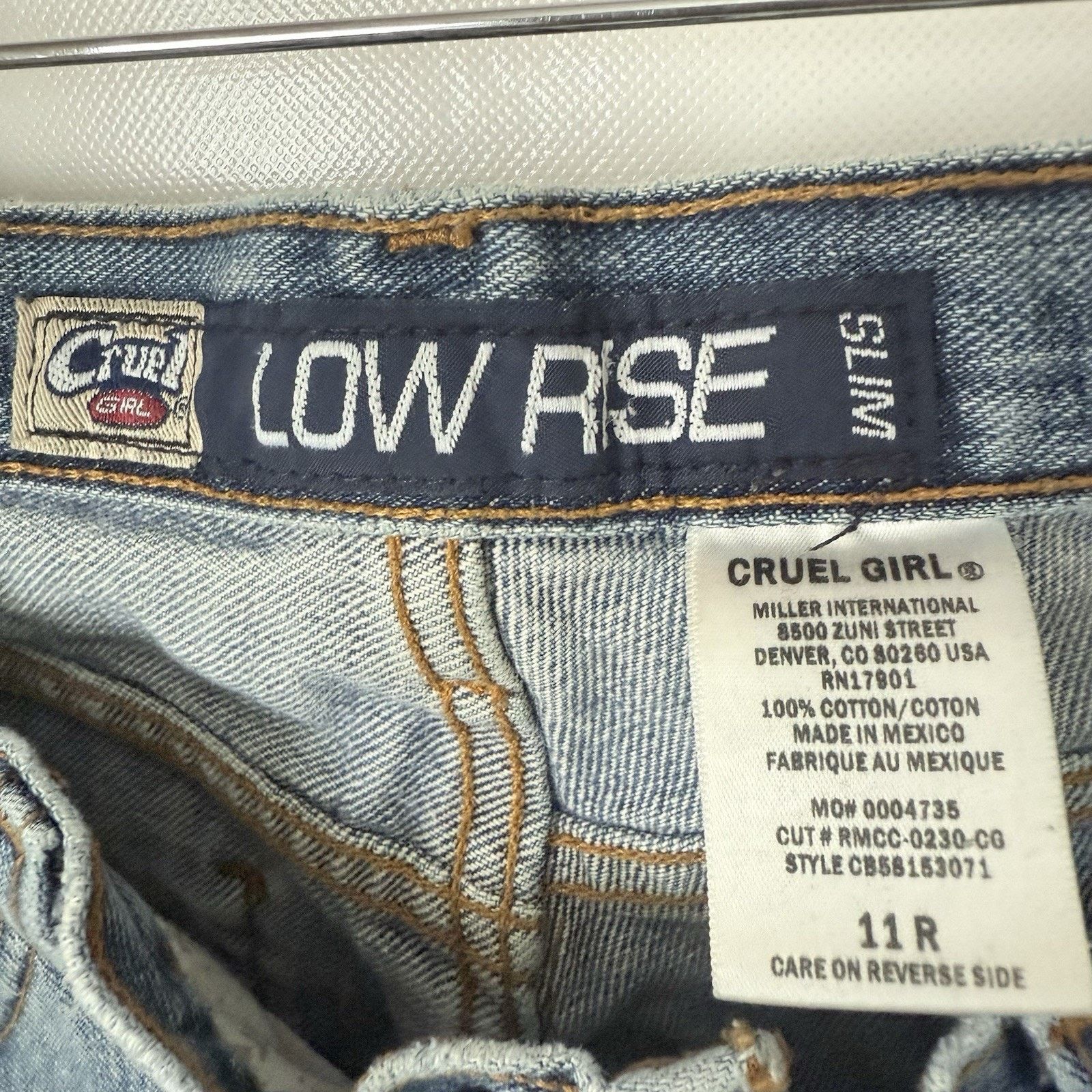 Other Y2K 90's Cruel Girl Jeans 30WX31 Low Rise Relaxed Western Size 30" / US 8 / IT 44 - 3 Thumbnail