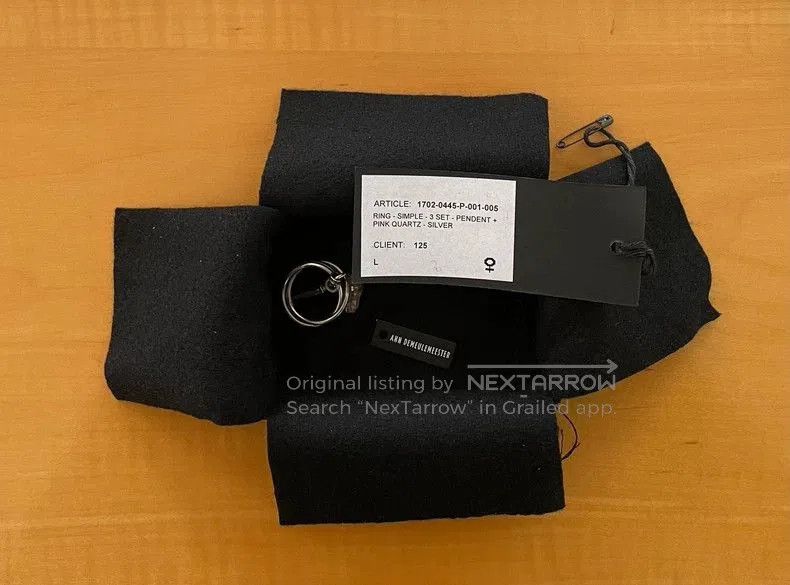 Ann Demeulemeester Ann Demeulemeester multi-loop pendant decorated ring. Size ONE SIZE - 4 Thumbnail