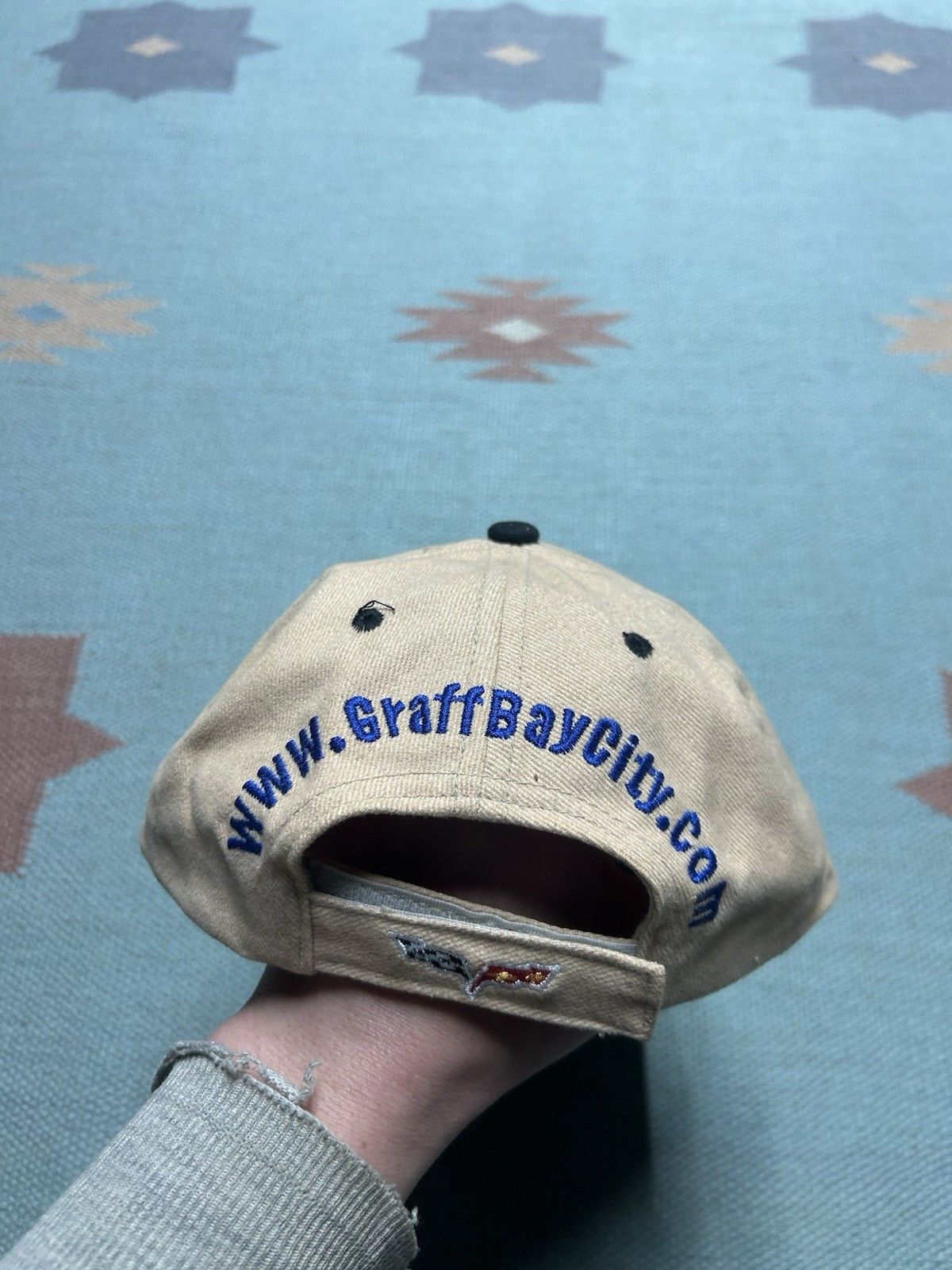 Vintage Vtg strap hat Chevy Graff car dealership bay city Michigan Size ONE SIZE - 6 Thumbnail