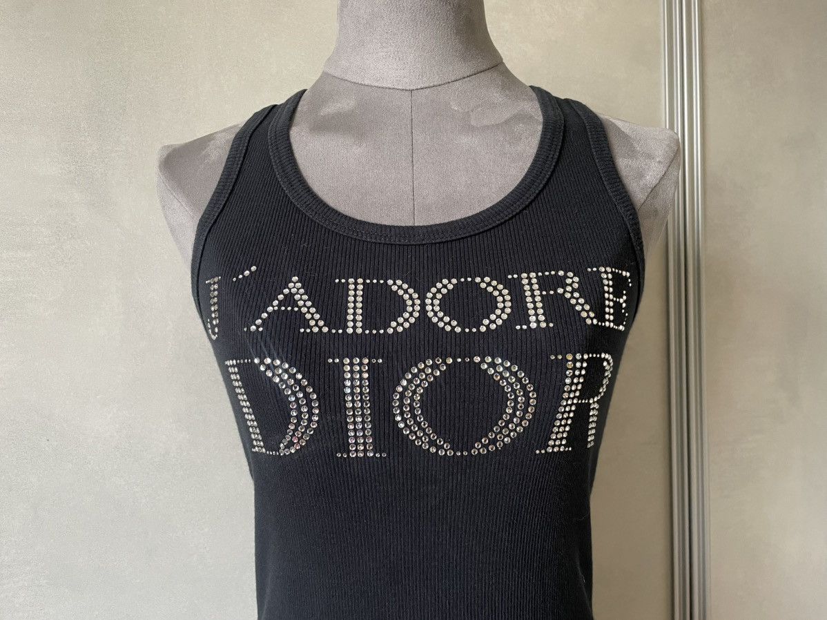 Dior CHRISTIAN DIOR TOP J’ADORE DIOR STRASS Size XS / US 0-2 / IT 36-38 - 2 Thumbnail