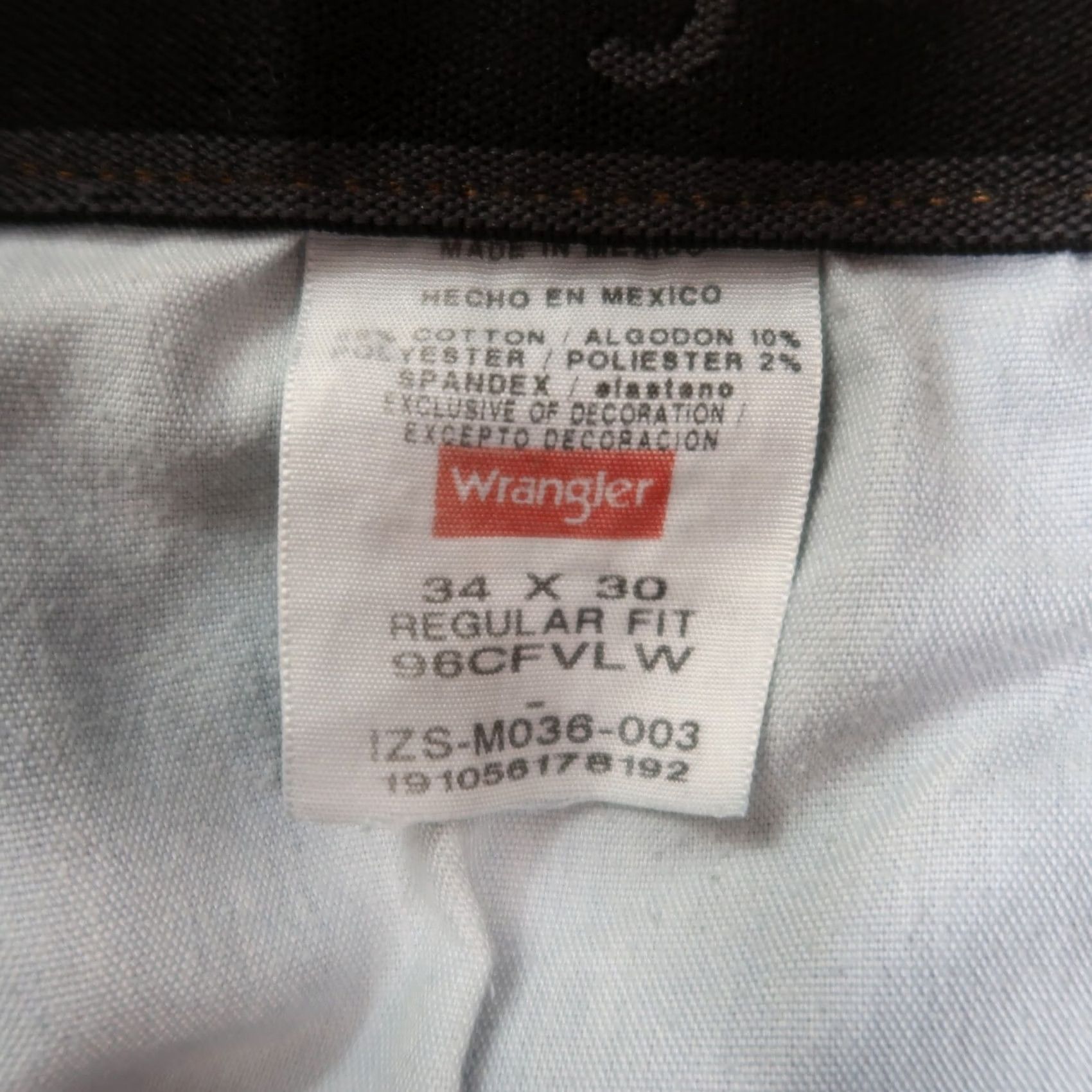 Wrangler Wrangler Jeans Men’s 34x30 Regular Straight Denim Distressed Blue Cotton 5-Pocket Wrangler Straight Size US 34 / EU 50 - 5 Thumbnail
