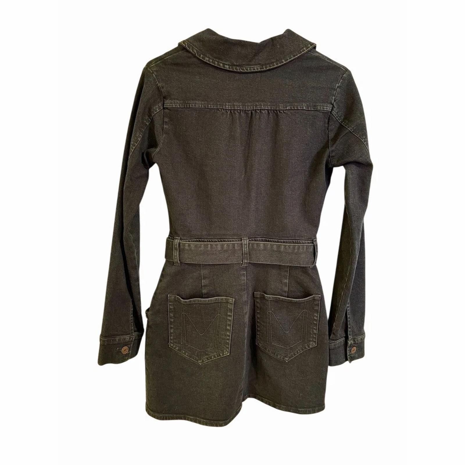 Other Show Me Your Mumu Outlaw Mini Denim Dress Belted Zip Front Size M / US 6-8 / IT 42-44 - 4 Thumbnail