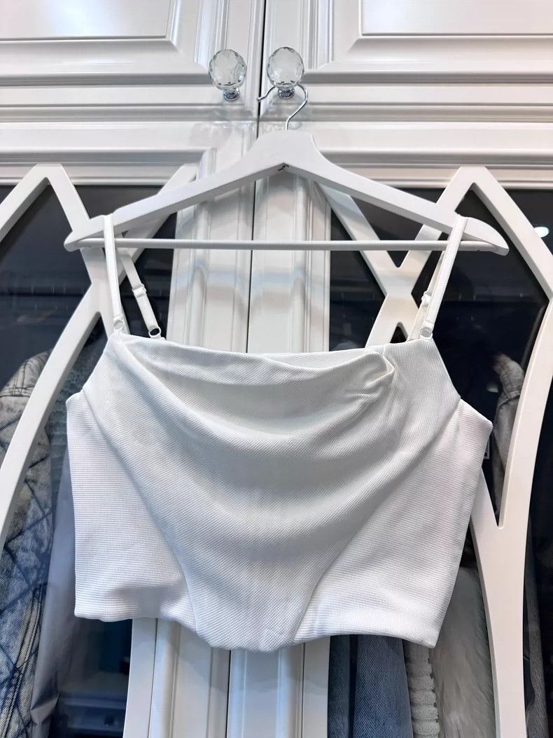Alexander Wang Alexander Wang White Structured Tank Top- Size S / US 4 / IT 40 - 1 Thumbnail