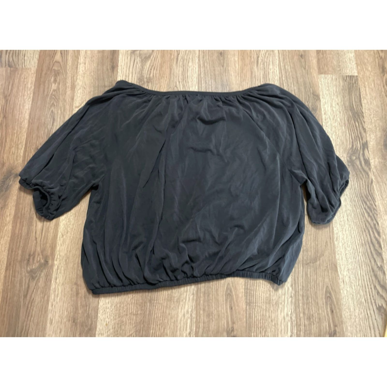Lucky Brand Lucky Brand Shirt Women's Large Black V-Neck 3/4 Sleeve T-Shirt Casual Womens Size L / US 10 / IT 46 - 2 Thumbnail
