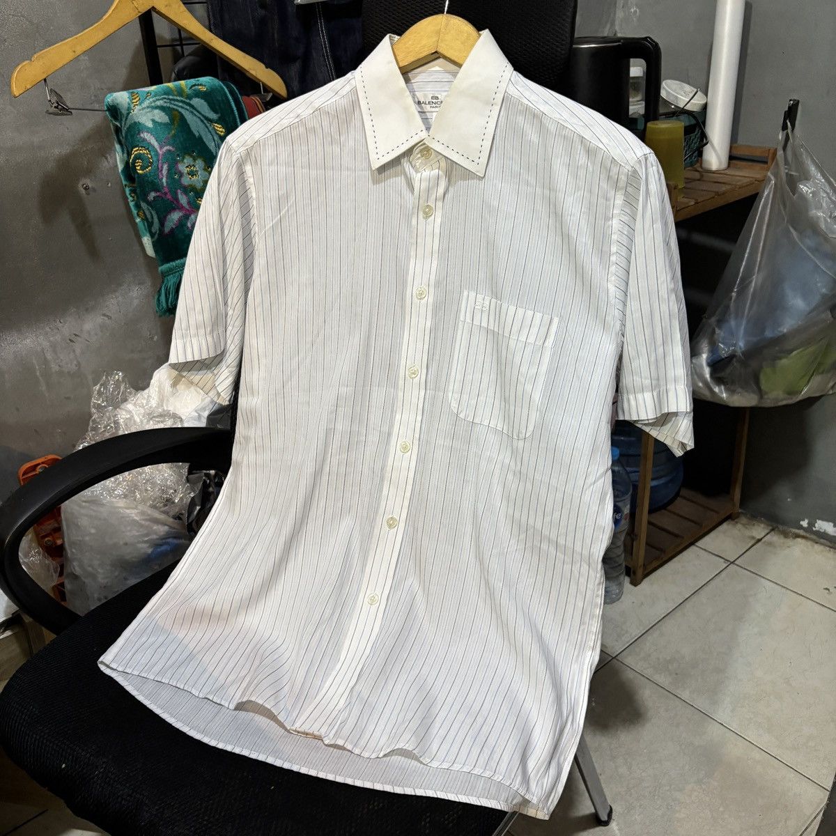 Balenciaga Vintage Balenciaga button up shirt Size US L / EU 52-54 / 3 - 1 Thumbnail