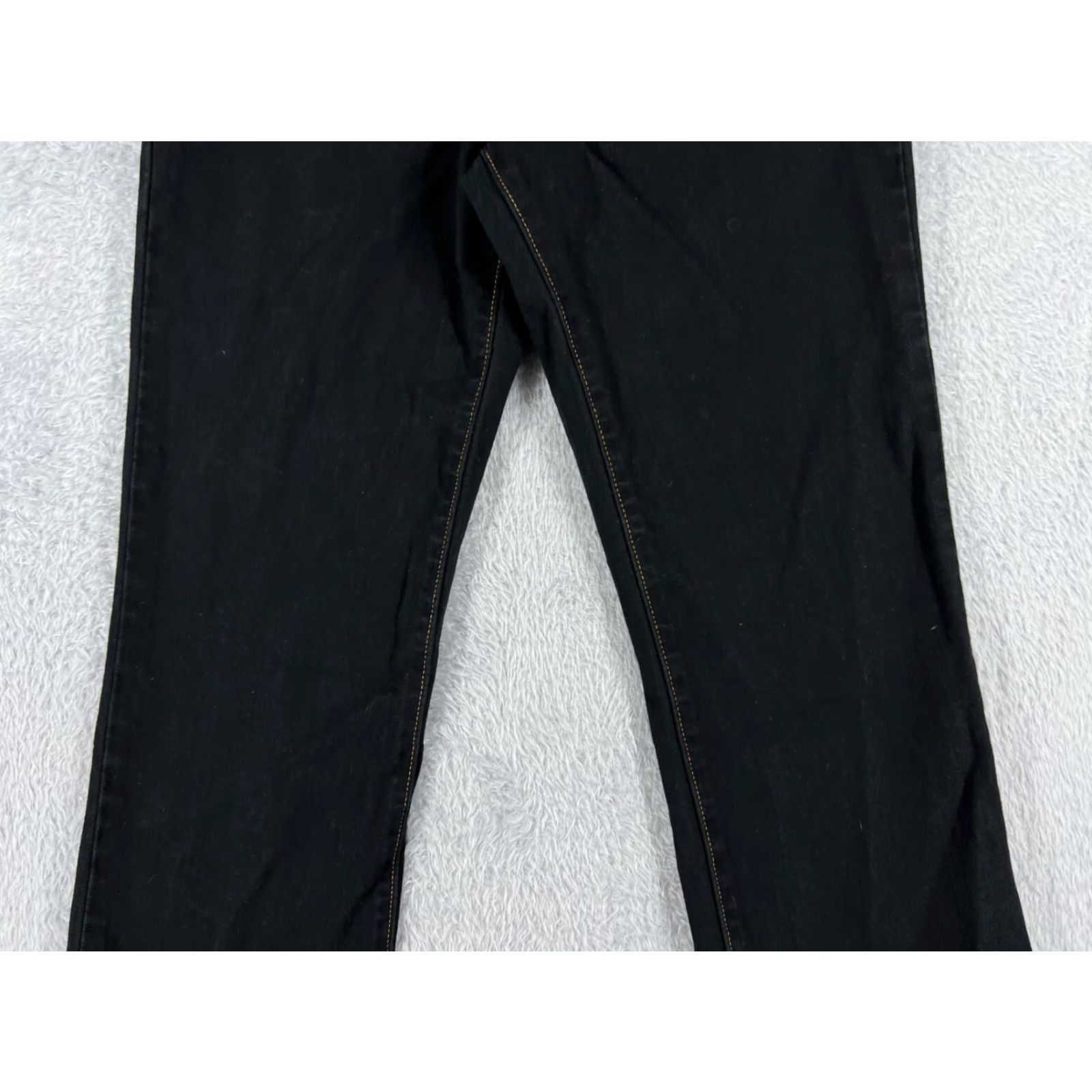 Calvin Klein Calvin Klein Black Bootcut Jeans Women 6 Mid Rise Denim 26x30 Stretch Regular Fit Size 28" / US 6 / IT 42 - 3 Thumbnail
