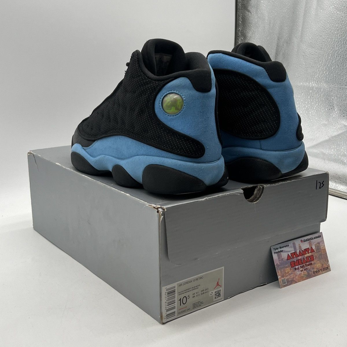 Jordan Brand Air Jordan 13 Black university blue Size US 10.5 / EU 43-44 - 4 Thumbnail