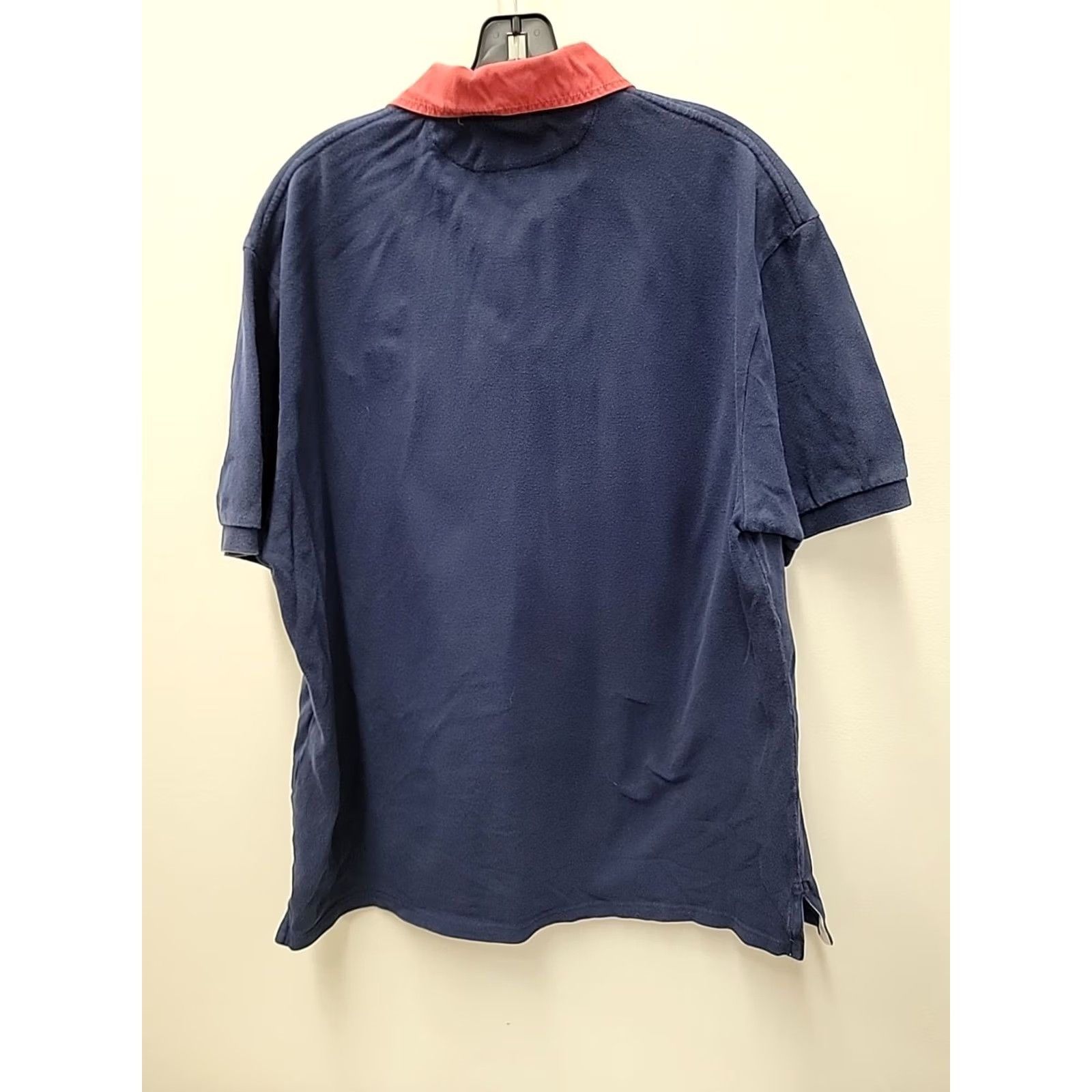 Polo Ralph Lauren VINTAGE Polo by Ralph Lauren Rugby Polo XL Nautical Maritime Collared HMS Crown Shirt Men Blue Cotton Knit 90s Marine Retro Mens Size US XL / EU 56 / 4 - 6 Thumbnail