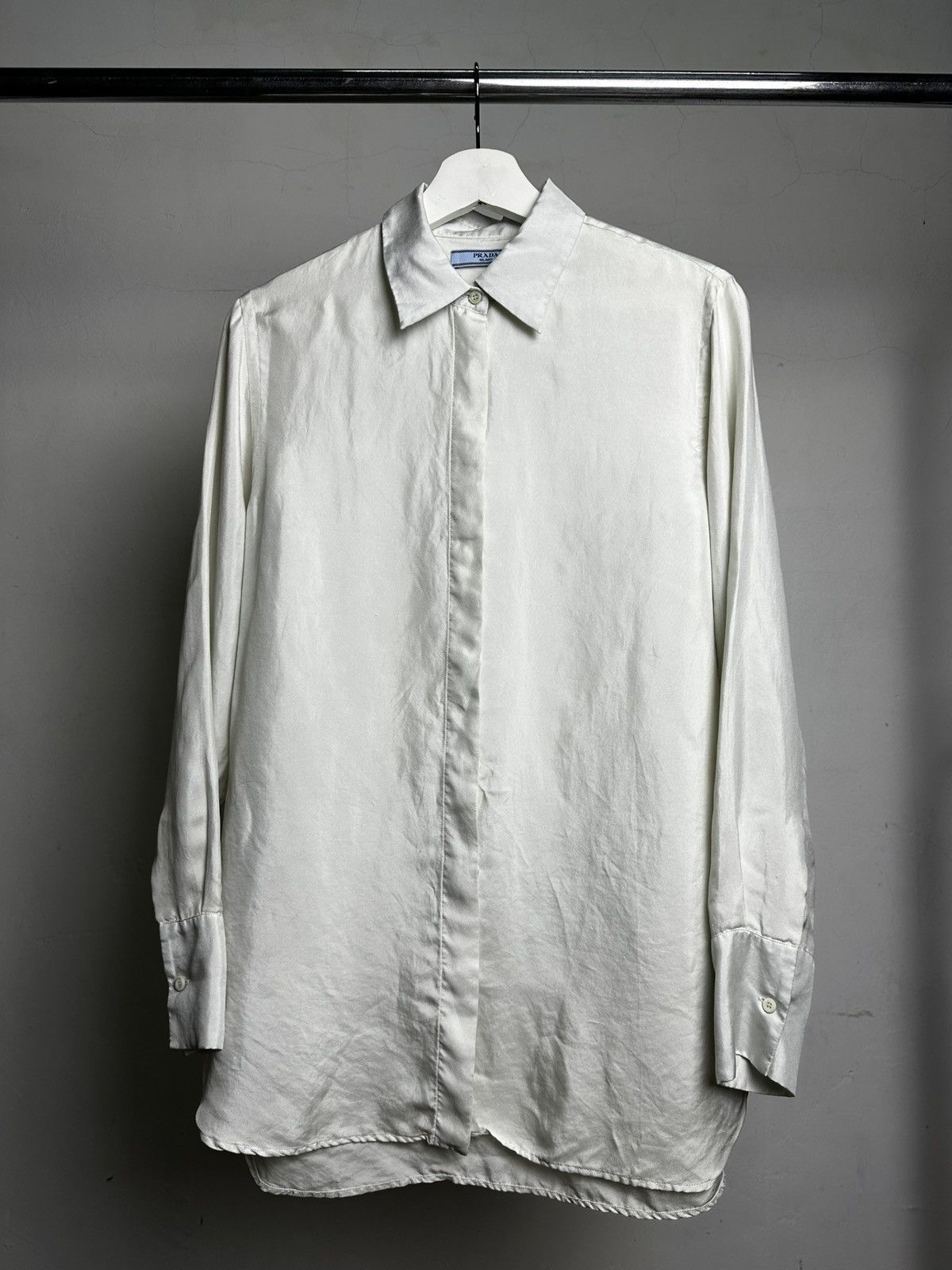 Prada Prada Silk Button Shirt Size US M / EU 48-50 / 2 - 1 Thumbnail