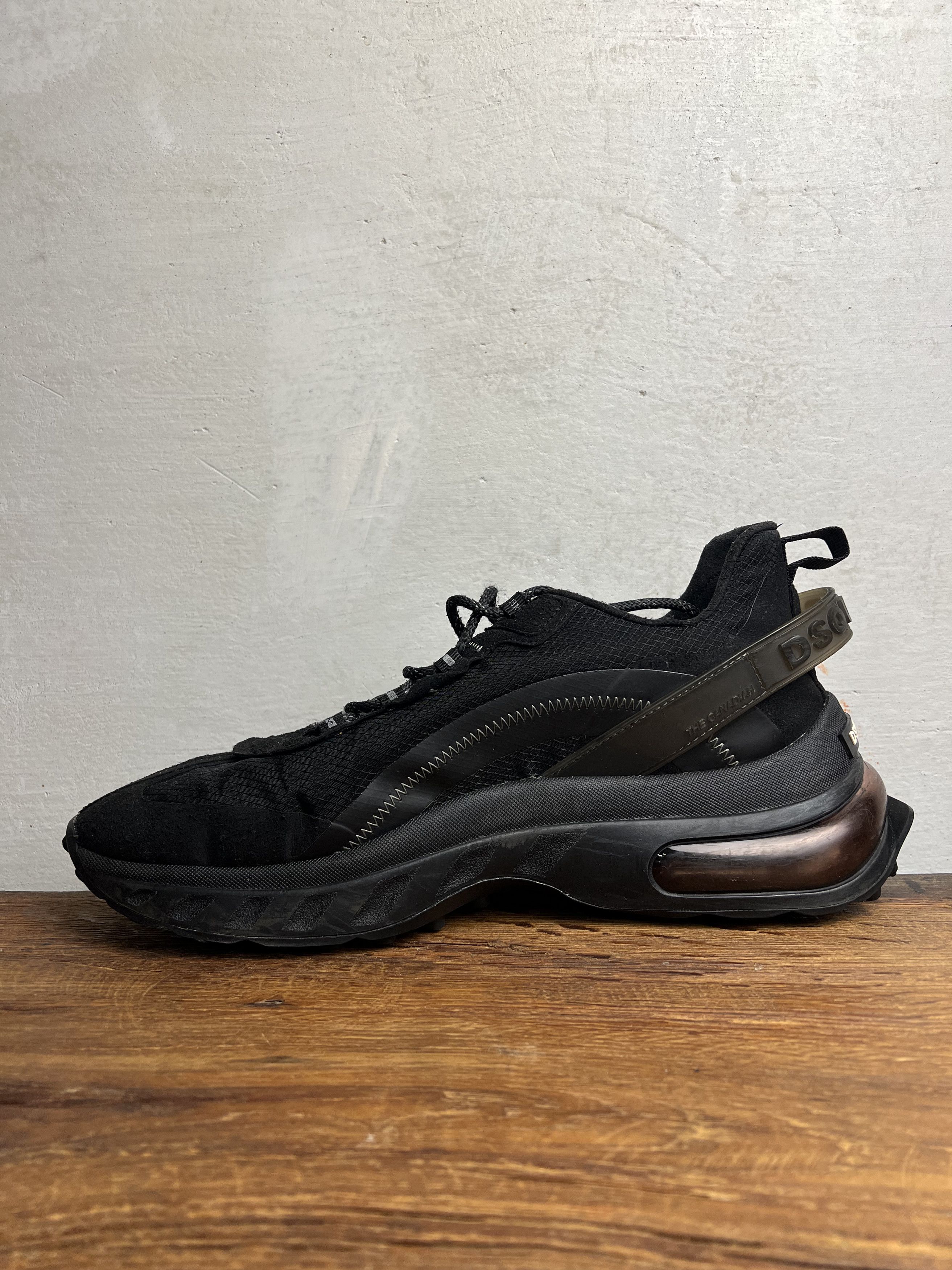 Dsquared2 Dsquared2 Black Bubble Sneakers Size US 12 / EU 45 - 5 Thumbnail