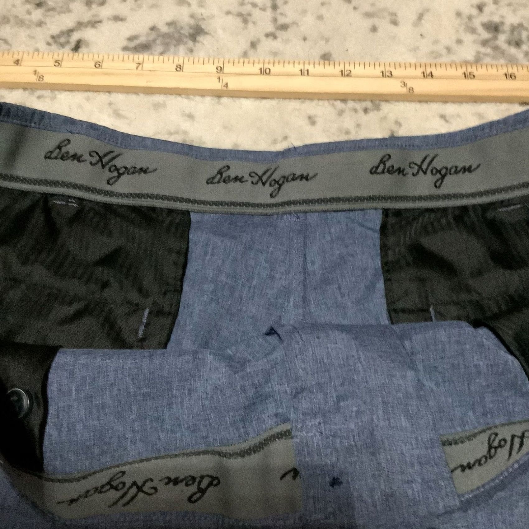 Hogan Ben Hogan Mens Golf Shorts Size 44 Blue Flat Front Polo? Size US 44 / EU 60 - 3 Thumbnail