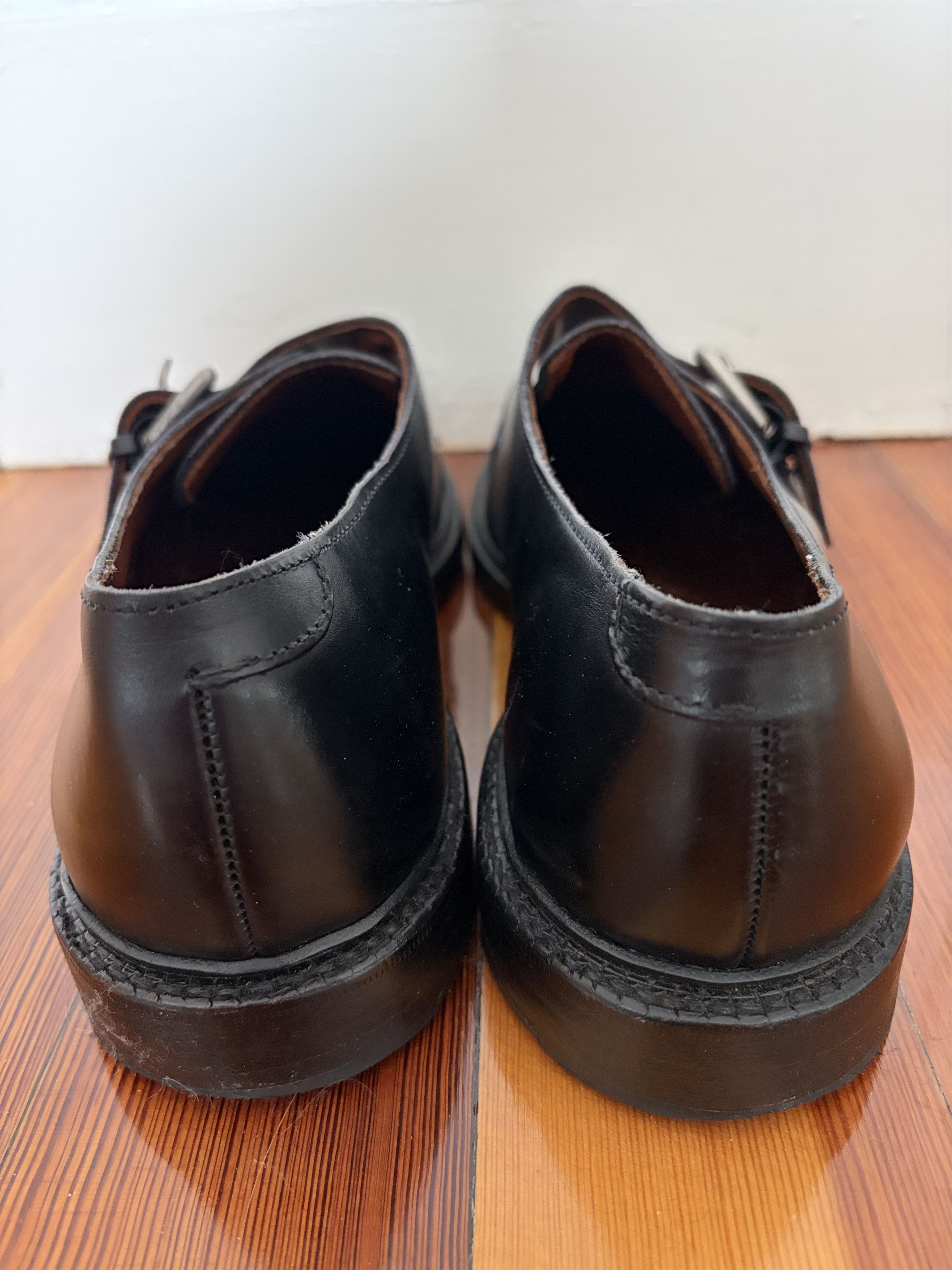 Allen Edmonds Norwich leather single monks, 11 E Size US 11 / EU 44 - 2 Thumbnail