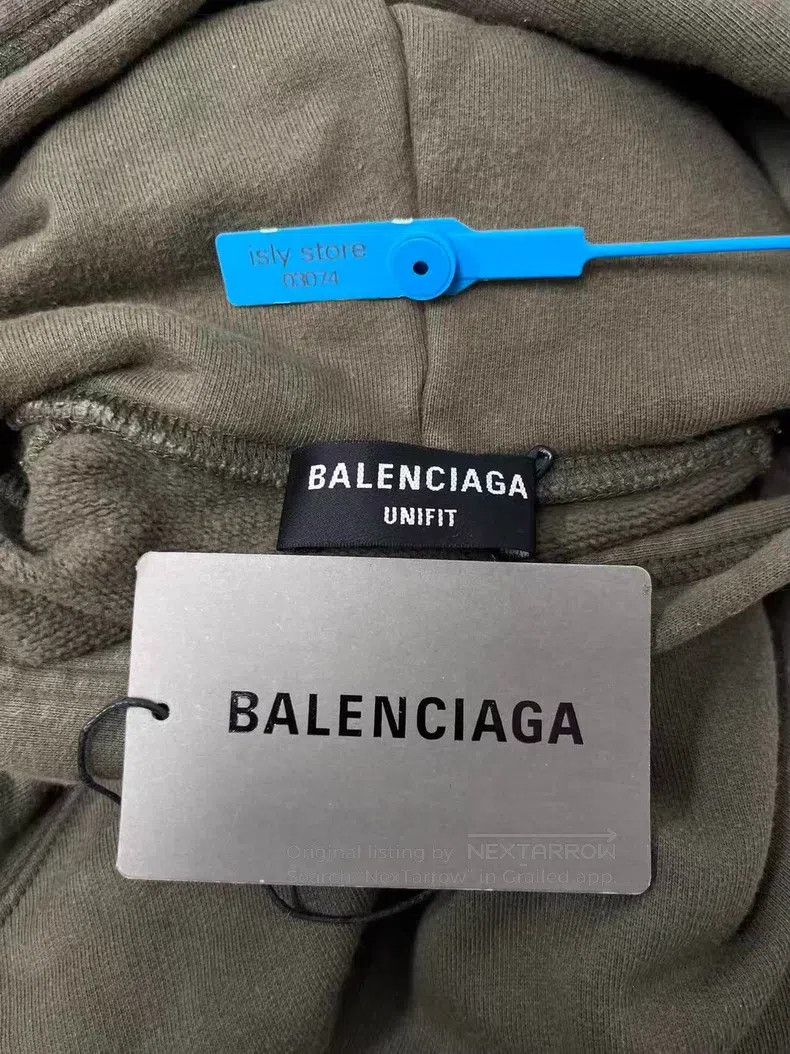 Balenciaga Balenciaga Logo Printed Hooded Sweatshirt Size US S / EU 44-46 / 1 - 4 Thumbnail