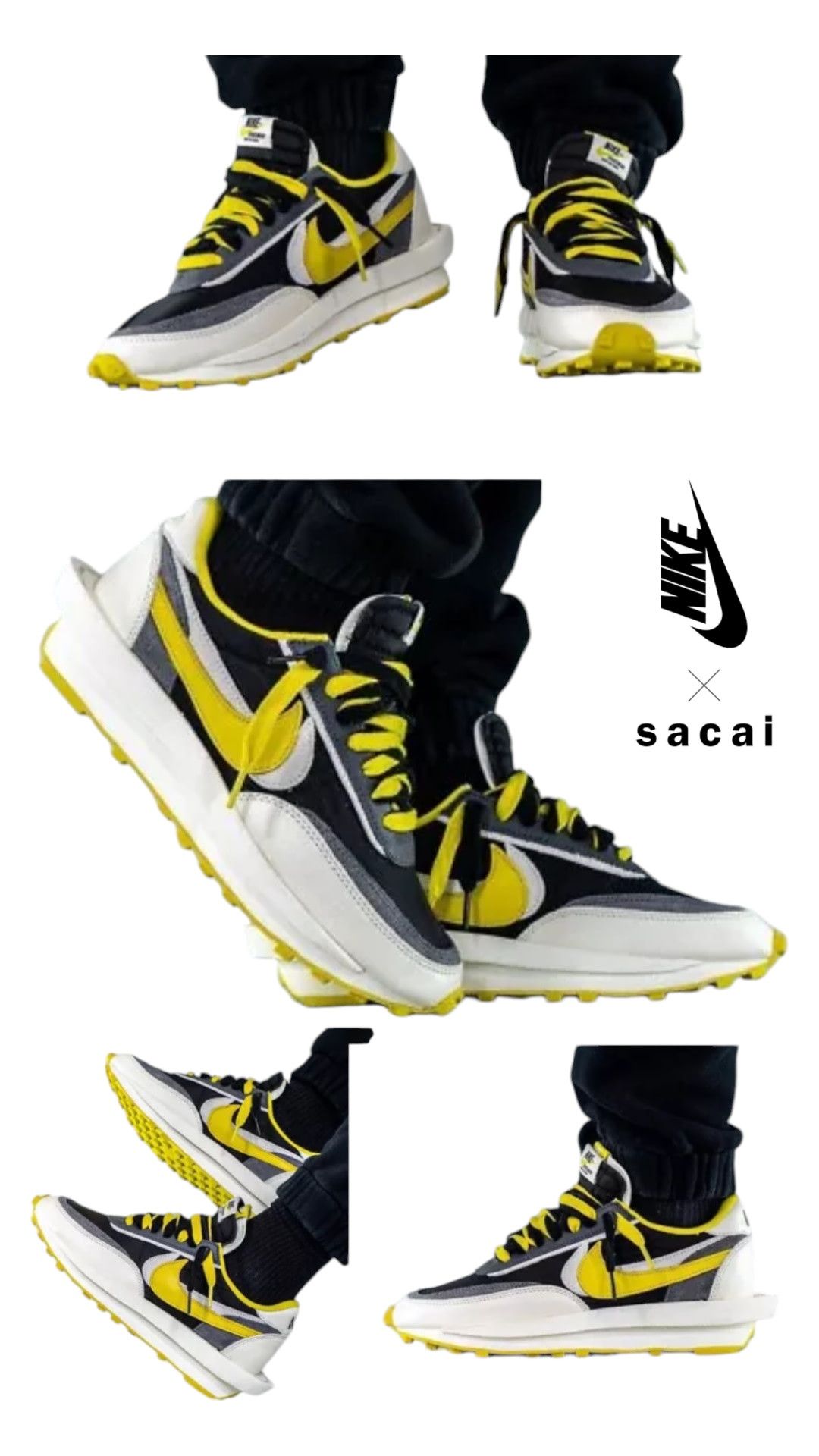 Sacai Nike x sacai x Undercover LDWaffle "Bright Citron" Size US 11 / EU 44 - 1 Thumbnail