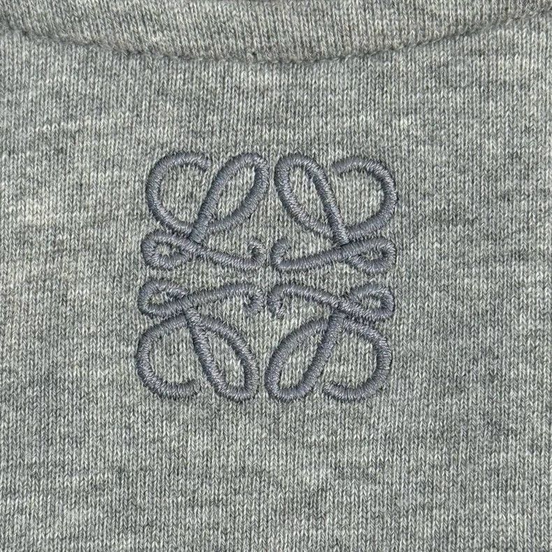 Loewe LOEWE Gray collar embroidered logo hoodie Size S / US 4 / IT 40 - 7 Thumbnail