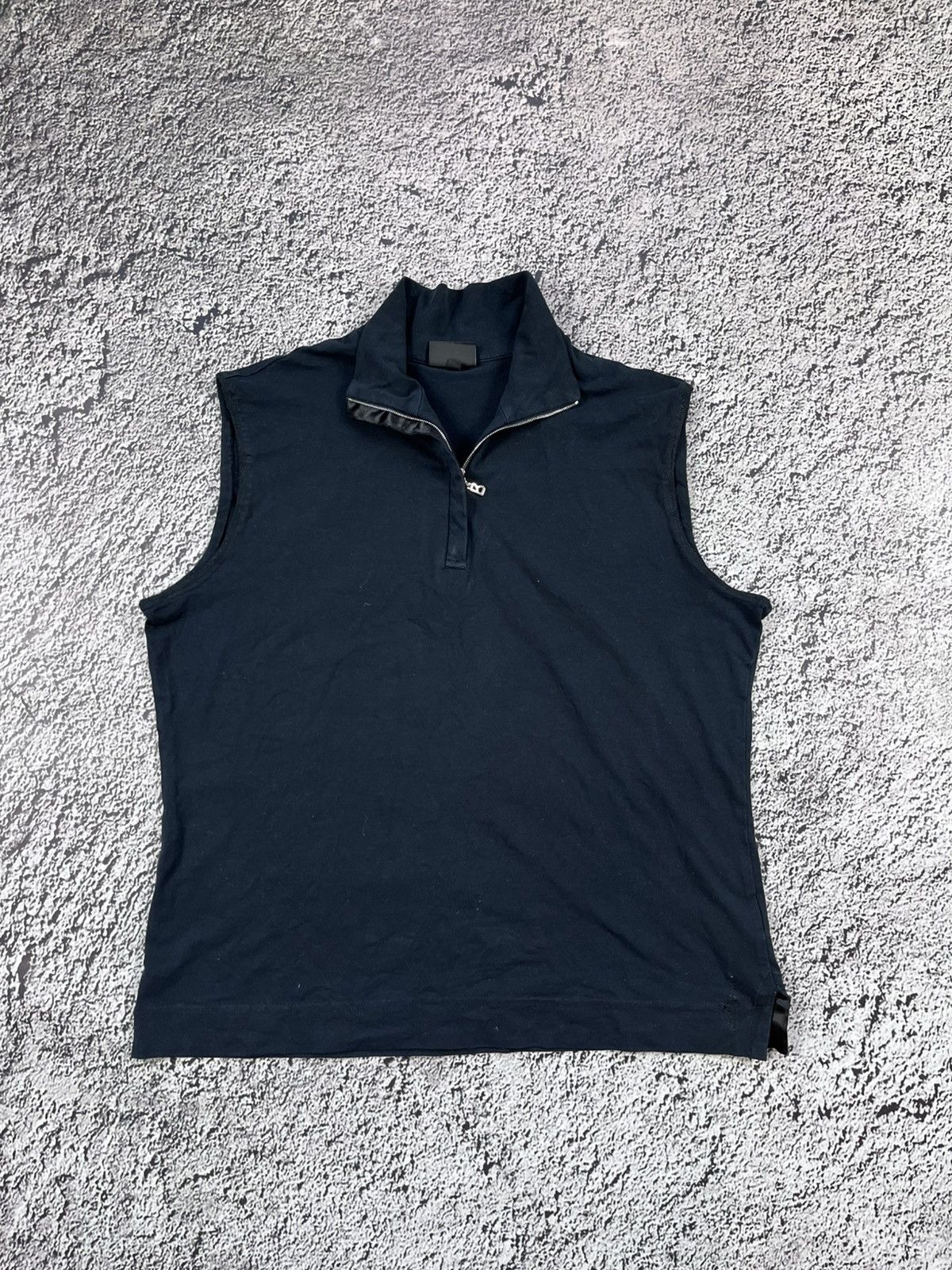 Bogner Vintage Bogner Black Sleeveless Half-Zip Polo size 46 Size L / US 10 / IT 46 - 1 Thumbnail