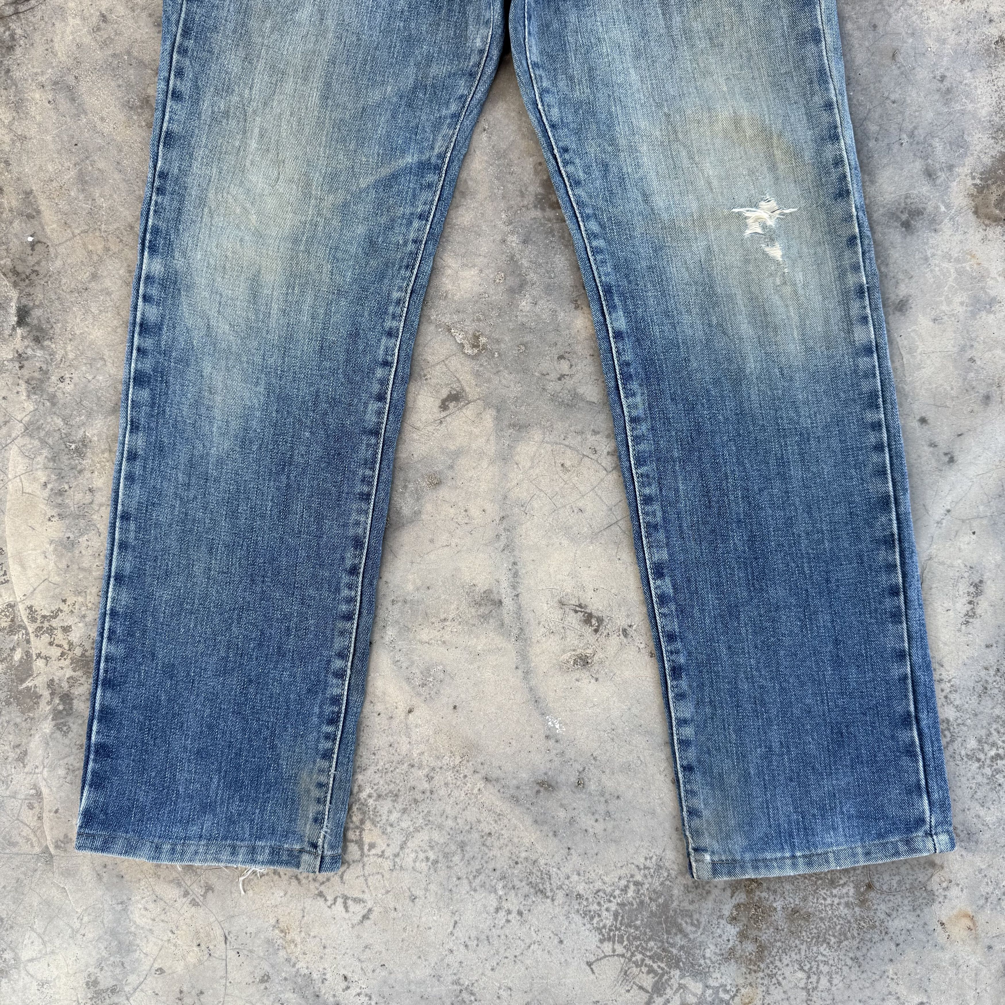 Edwin Vintage edwin faded rippep Jean denim pants Size US 32 / EU 48 - 3 Thumbnail