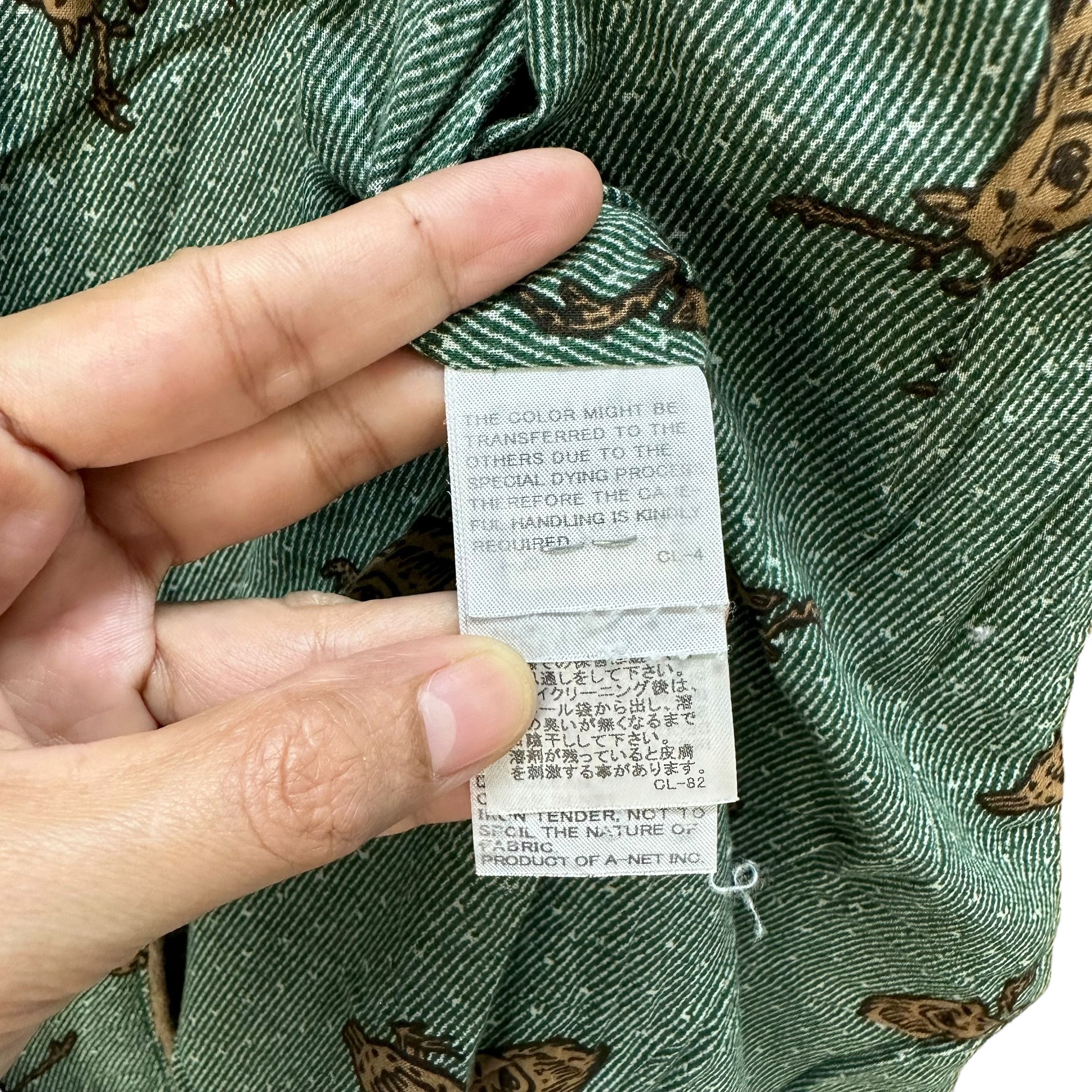 Ne-Net NE-NET ANIMAL GRAPHIC LINING WOOL DUFFLE COAT #9016-48 Size US S / EU 44-46 / 1 - 8 Thumbnail