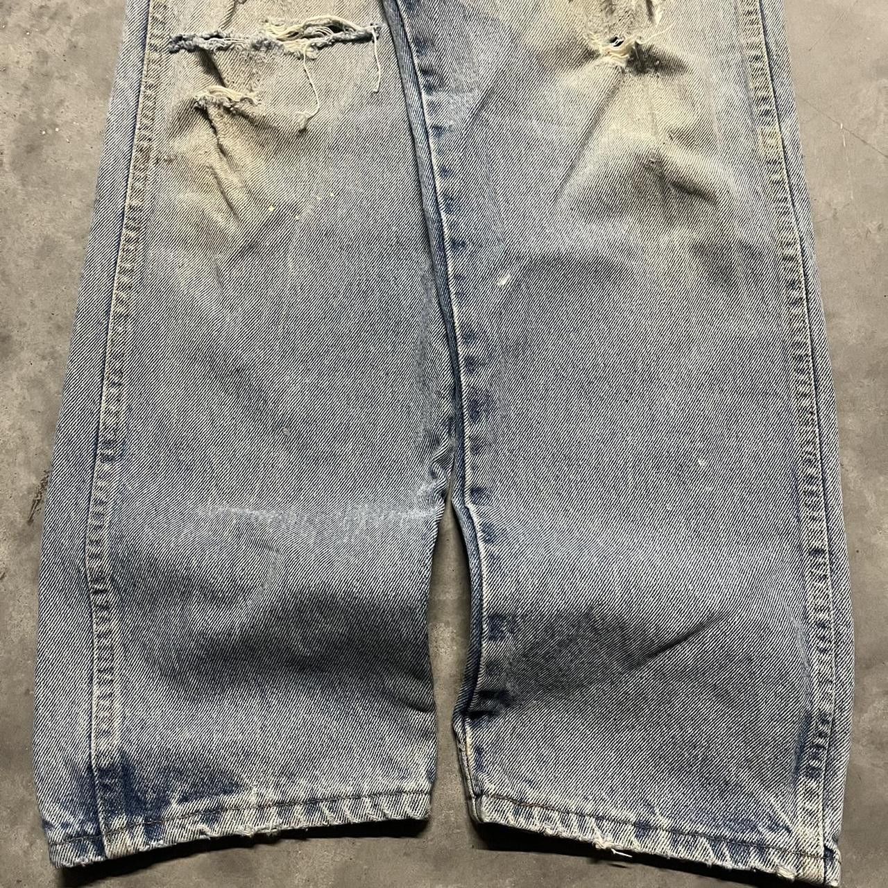 Japanese Brand × Vintage Distressed Light Wash Denim Jeans Size US 34 / EU 50 - 6 Thumbnail