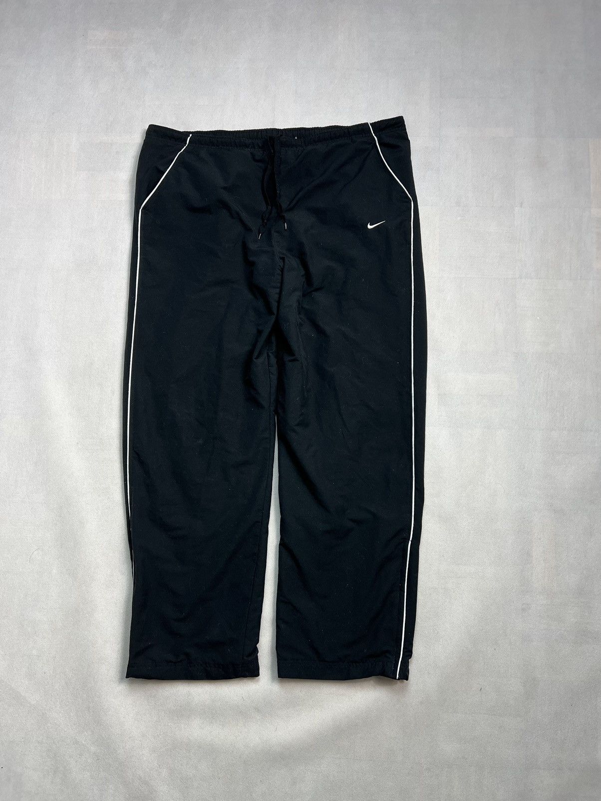 Nike × Vintage Baggy Pants Nike Vintage 00’s y2k swoosh logo black Size US 38 / EU 54 - 1 Thumbnail