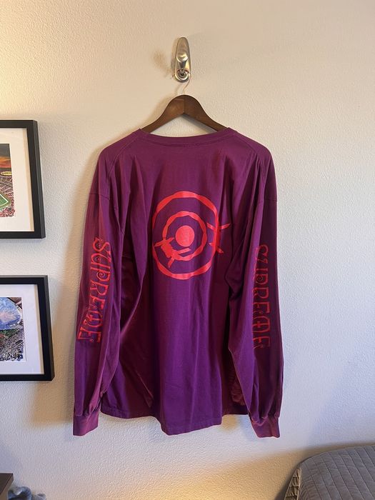 Supreme purple 2024 long sleeve