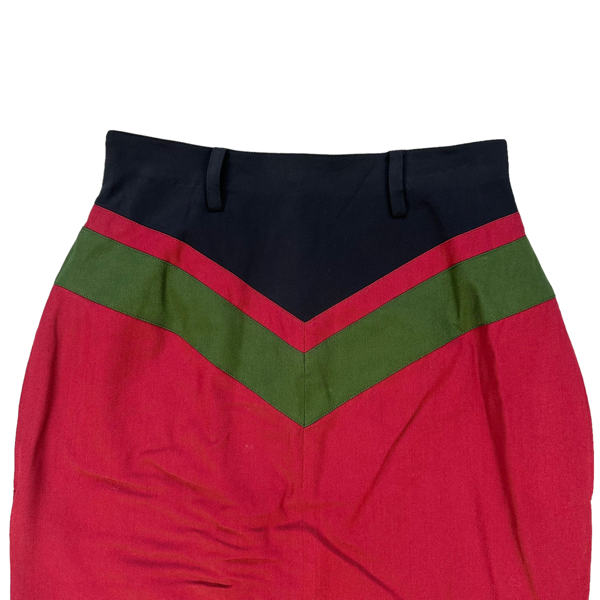 Jean Paul Gaultier JUNIOR GAULTIER COLORBLOCK MINI SKIRTS #7630-159 Size 24" / US 00 / IT 34 - 2 Thumbnail
