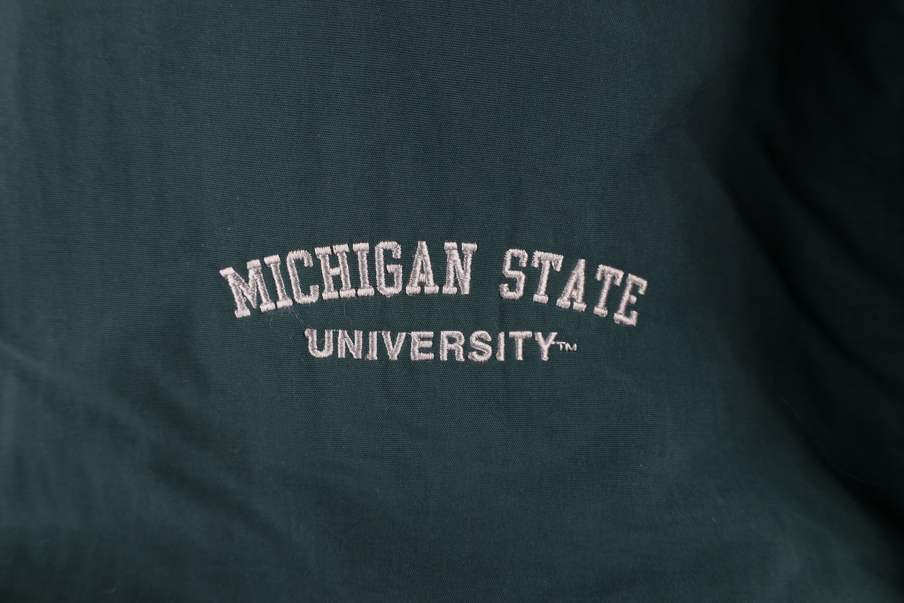 Vintage Vintage 90s Michigan University Lined Hooded Anorak Jacket Size US L / EU 52-54 / 3 - 5 Thumbnail