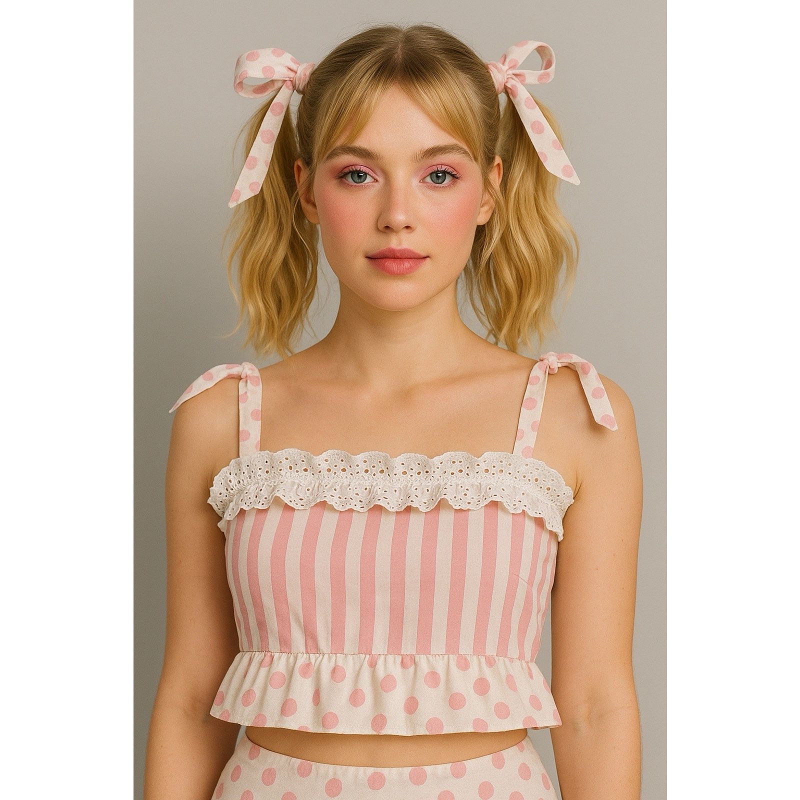Dolls Kill DOLLSKILL Sugar Thrillz Hold Your Applause Ruffled Crop Top Size S / US 4 / IT 40 - 1 Thumbnail