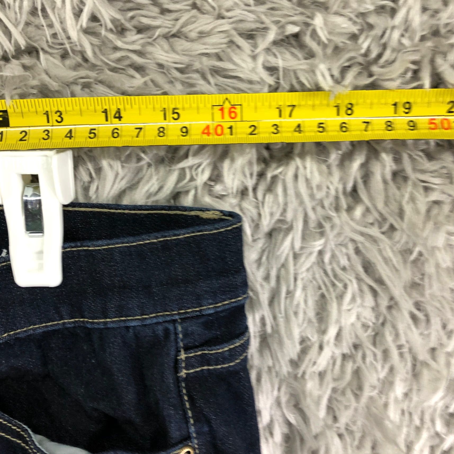 Vintage SOHO Jeans Women Size 14 High Waist Straight Mid Rise Blue Denim 5-Pocket Regular Length Blue Size 36" / US 14 / IT 50 - 2 Thumbnail