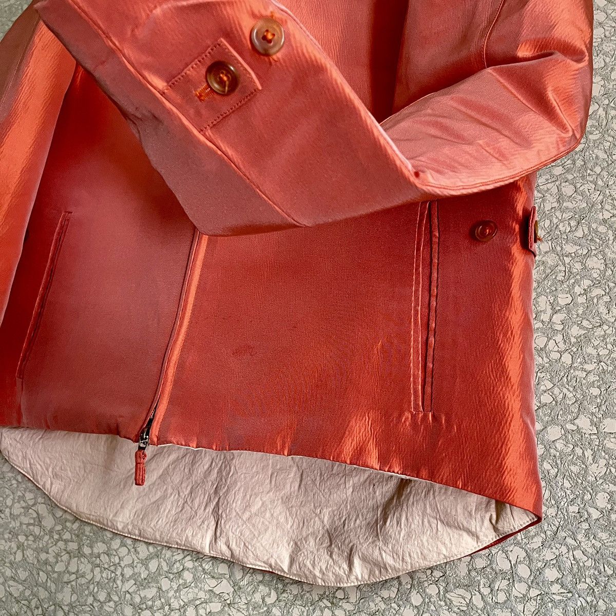Burberry × Burberry Prorsum Roberto Menichetti AW99 Iridescent Silk Jacket Size M / US 6-8 / IT 42-44 - 4 Thumbnail