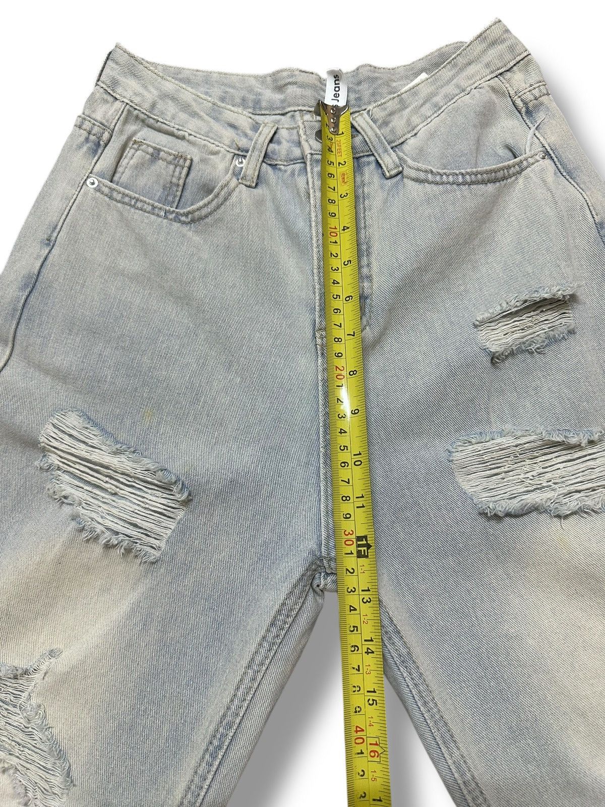 Japanese Brand Distressed Jeans With Baggy Loose Style Size US 28 / EU 44 - 14 Thumbnail