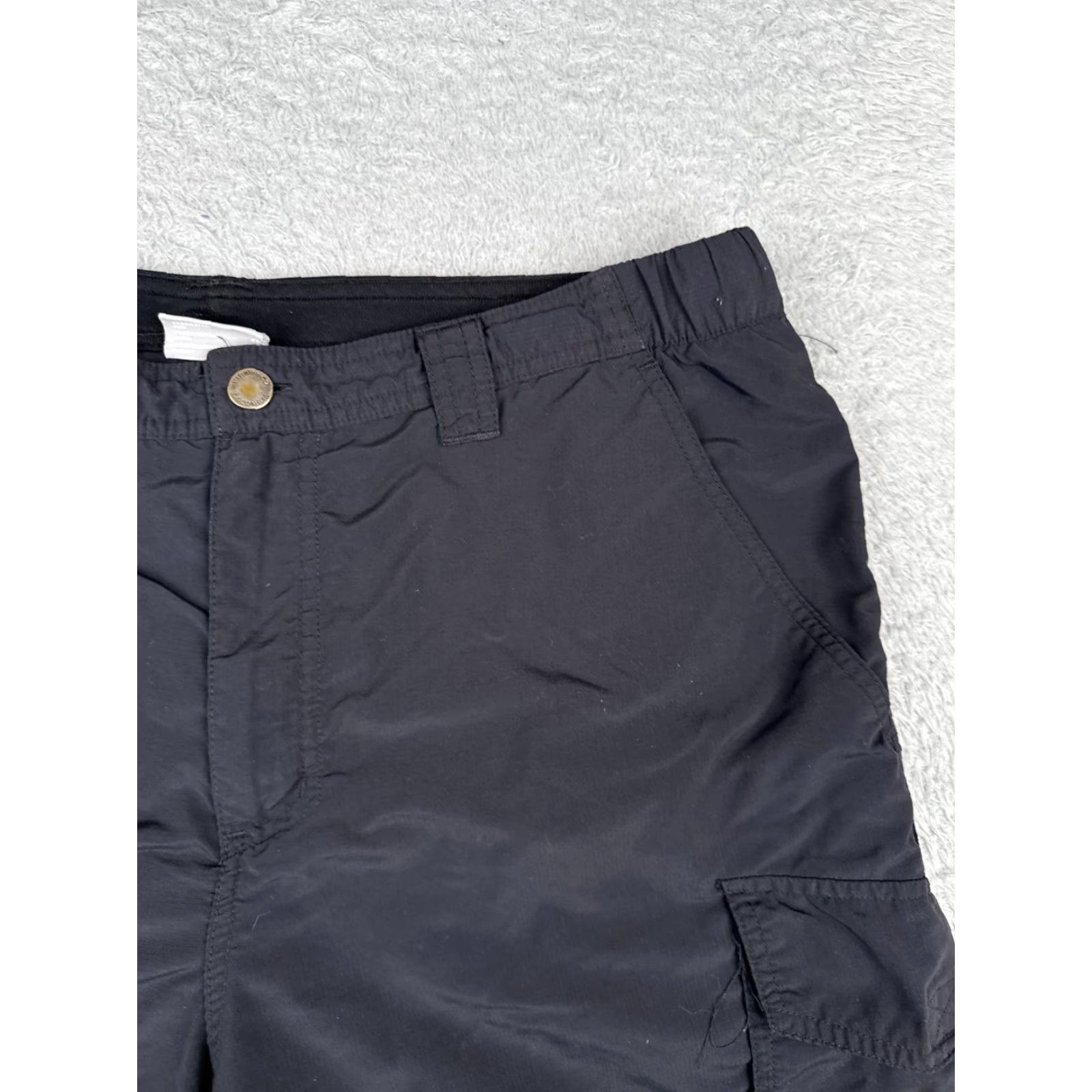 Vintage Columbia Men’s Cargo Shorts 38 Black Nylon 100% Nylon Cargo Pocket Belted Pockets Inseam 10 Comfort Size US 38 / EU 54 - 5 Thumbnail