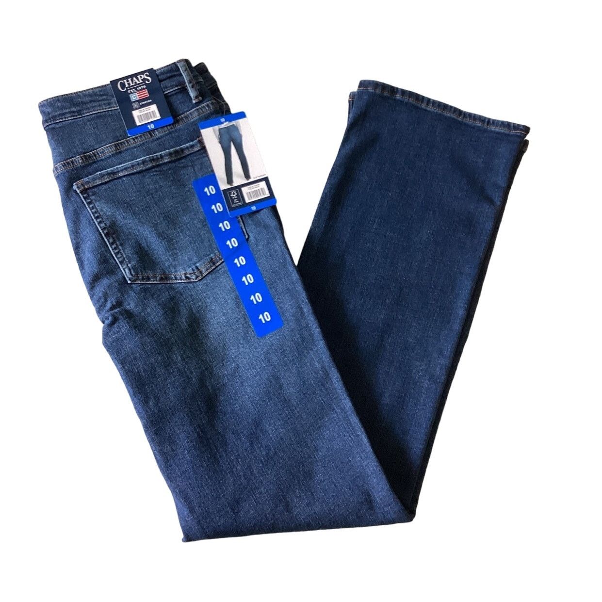 Chaps Chaps Womens Blue Boot Cut Jeans Stretch 10 Size 32" / US 10 / IT 46 - 2 Thumbnail