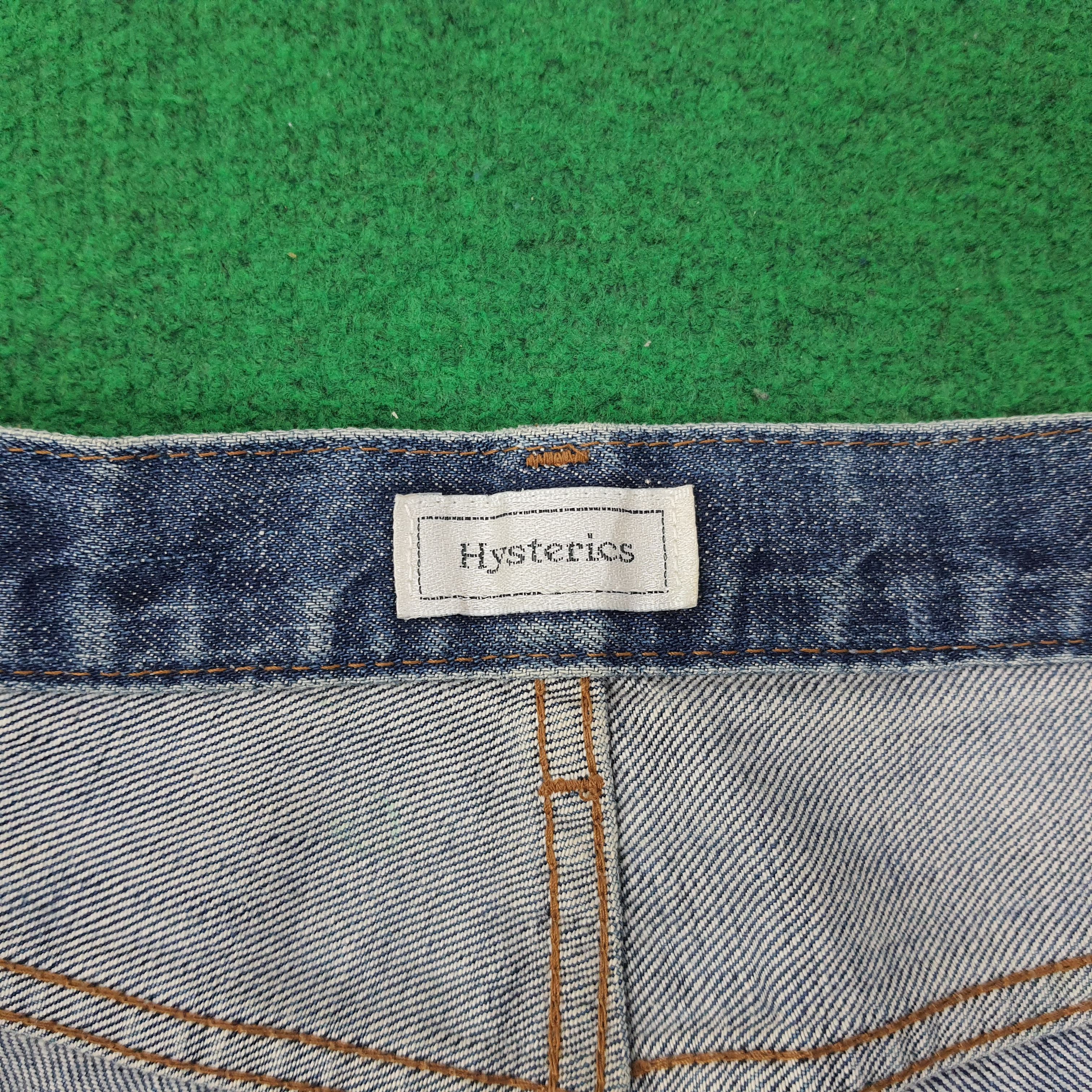 Hysteric Glamour Vintage Hysterics Raider Flare Custom Logo Denim C265N8 Size US 29 - 8 Thumbnail