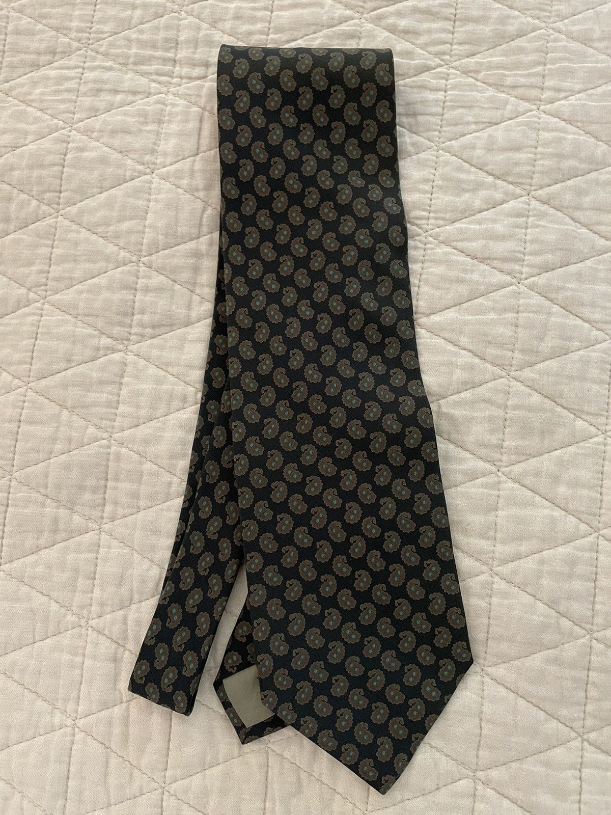 Giorgio Armani × Vintage Vintage Spaced Paisley Print Tie Size ONE SIZE - 4 Thumbnail