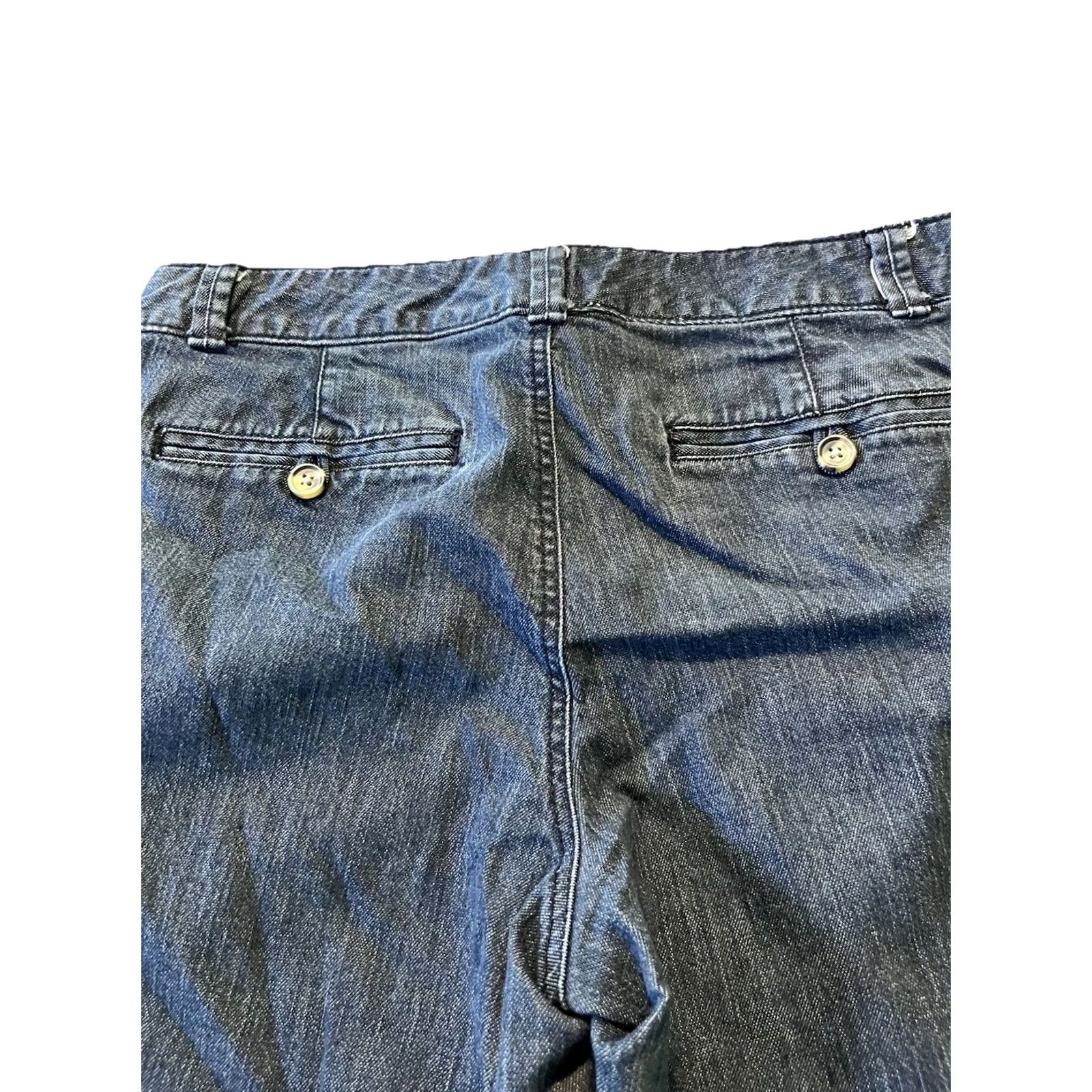Dockers Dockers Womens Bermuda Jean Short Mid Rise Stretch Shorts Blue Size 6 Regular Inseam 9.5in Denim Cotton Blend Casual Womens Size 28" / US 6 / IT 42 - 7 Thumbnail