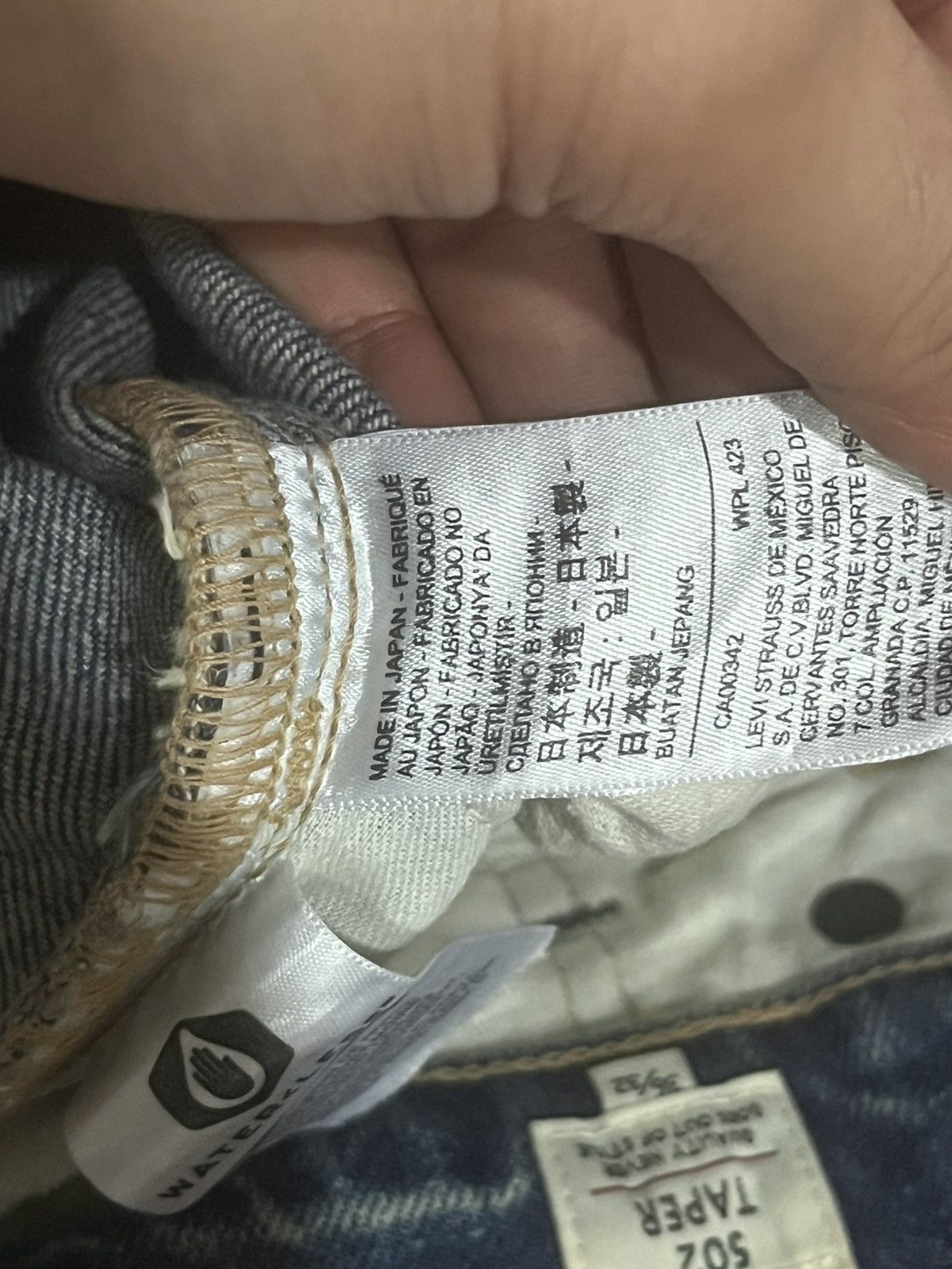 Levi's Made & Crafted Vintage Levi’s Made & Crafted Big E 502 Taper Selvedge Jeans Size US 36 / EU 52 - 20 Thumbnail