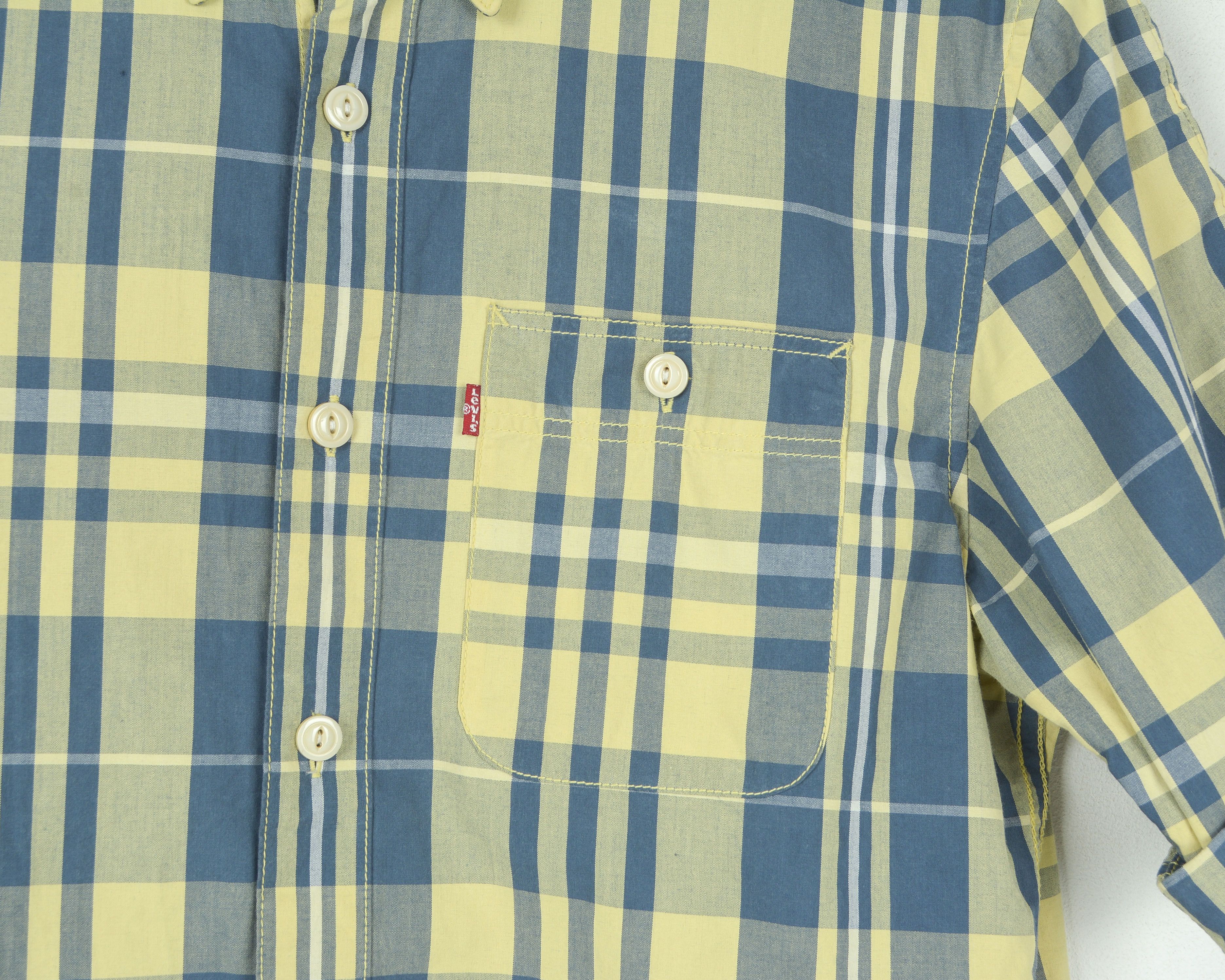 Levi's Casual T Shirt Check Plaid Cotton Short Sleeve Button Up Size US S / EU 44-46 / 1 - 3 Thumbnail