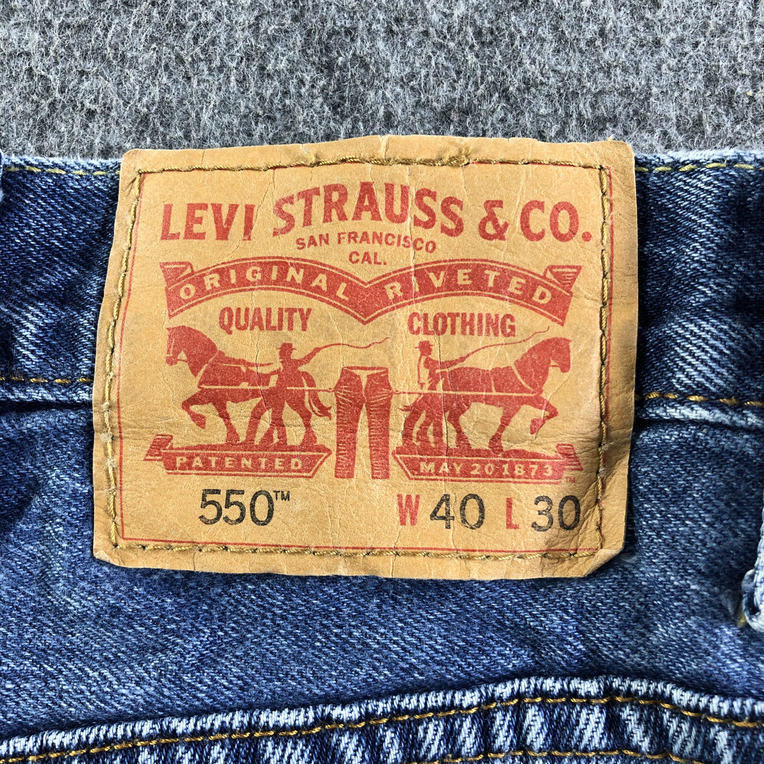 Levi's Vintage Blue Wash Levis 550 Jeans-J4126 Size US 41 - 5 Thumbnail