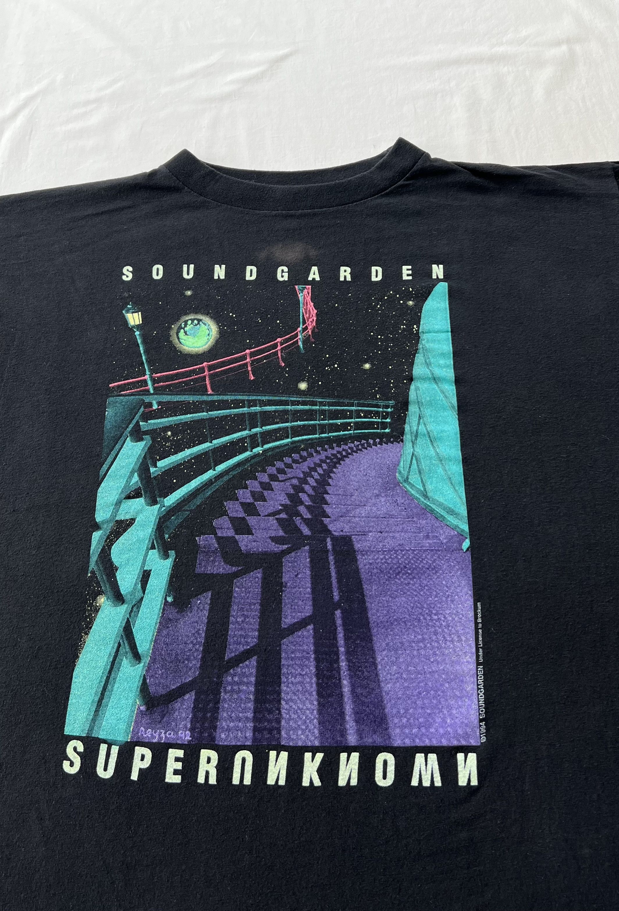 Band Tees Vintage 1994 Soundgarden Superunknown Tour Black T-shirt Size US XL / EU 56 / 4 - 5 Thumbnail