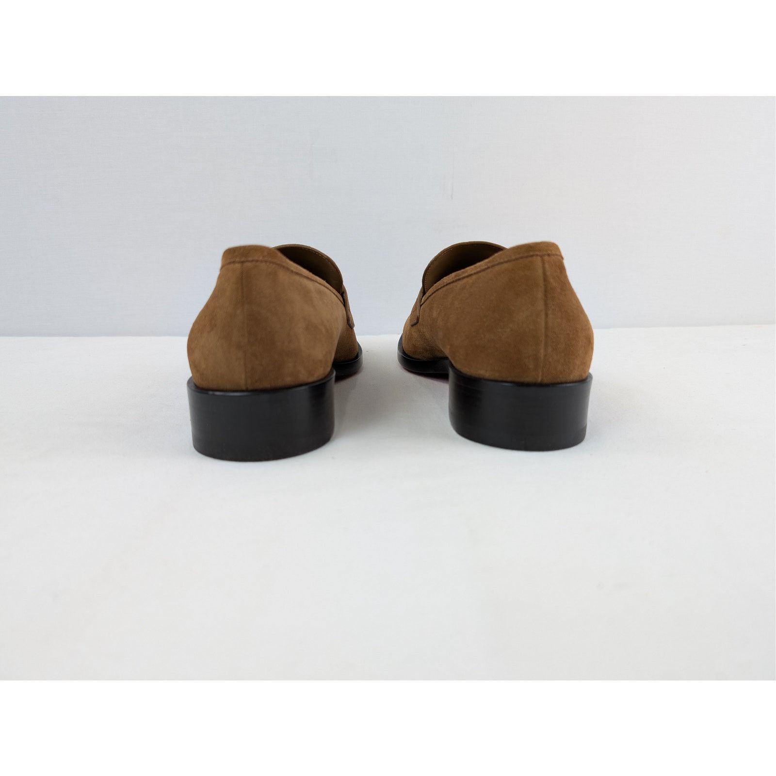 Christian Louboutin o1rshd1 Brown Suede Loafers Shoes Boots in Black Sole 46 Size US 13 / EU 46 - 9 Thumbnail