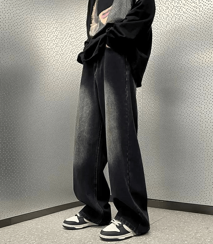 Japanese Brand × Jean Vintage loose distressed oversize American casual jeans Size US 32 / EU 48 - 2 Thumbnail
