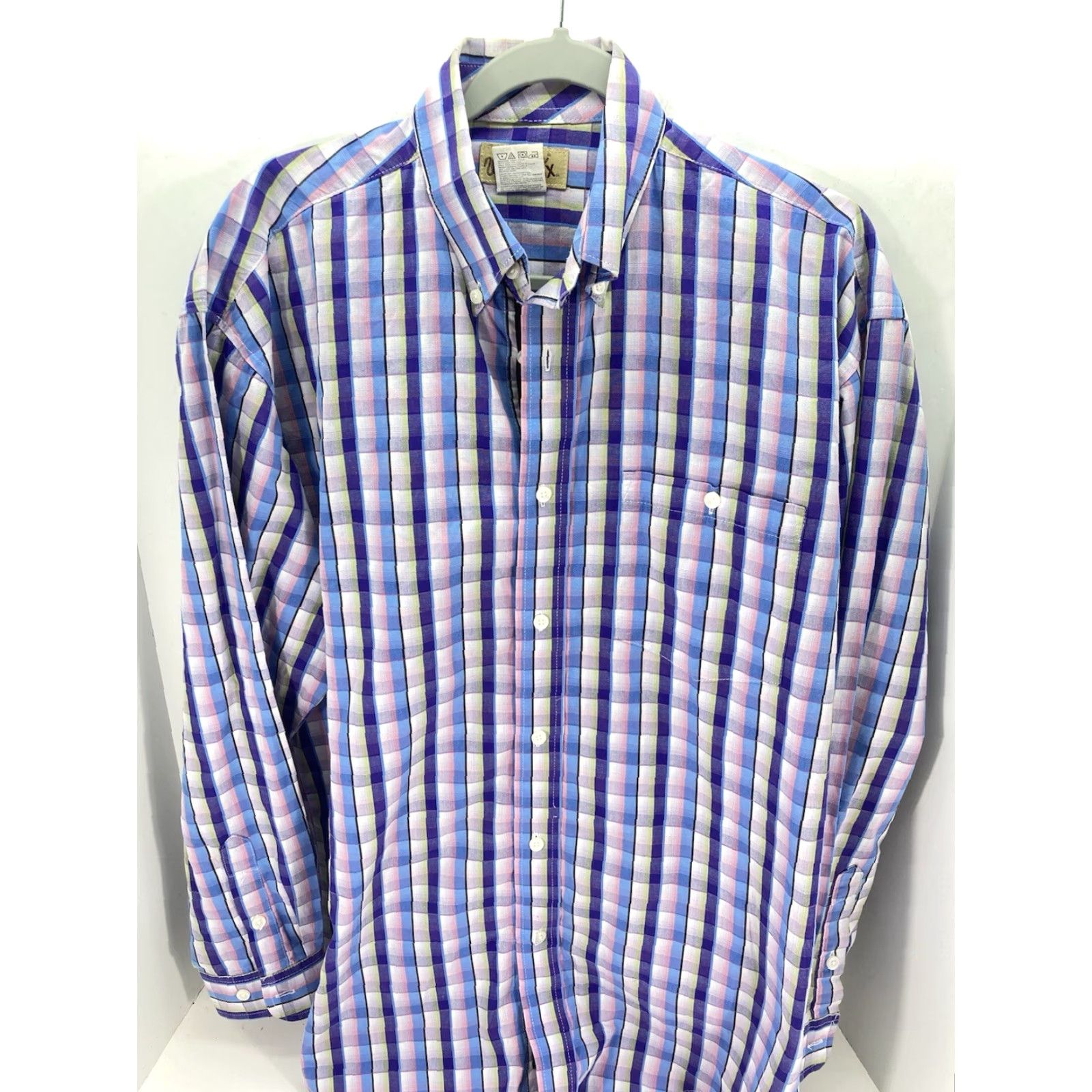 Wrangler VINTAGE Wrangler Western Shirt Men M Purple Check Long Sleeve Rodeo NWOT Size US M / EU 48-50 / 2 - 2 Thumbnail