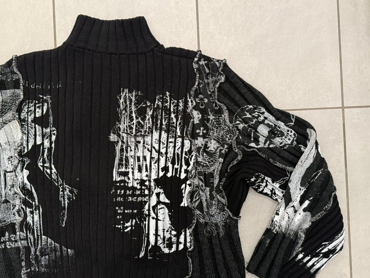 Other ONE OF A KIND ESHOUTSIDER HANDPAINTED STRIPED ZIP SWEATER Size US L / EU 52-54 / 3 - 9 Thumbnail