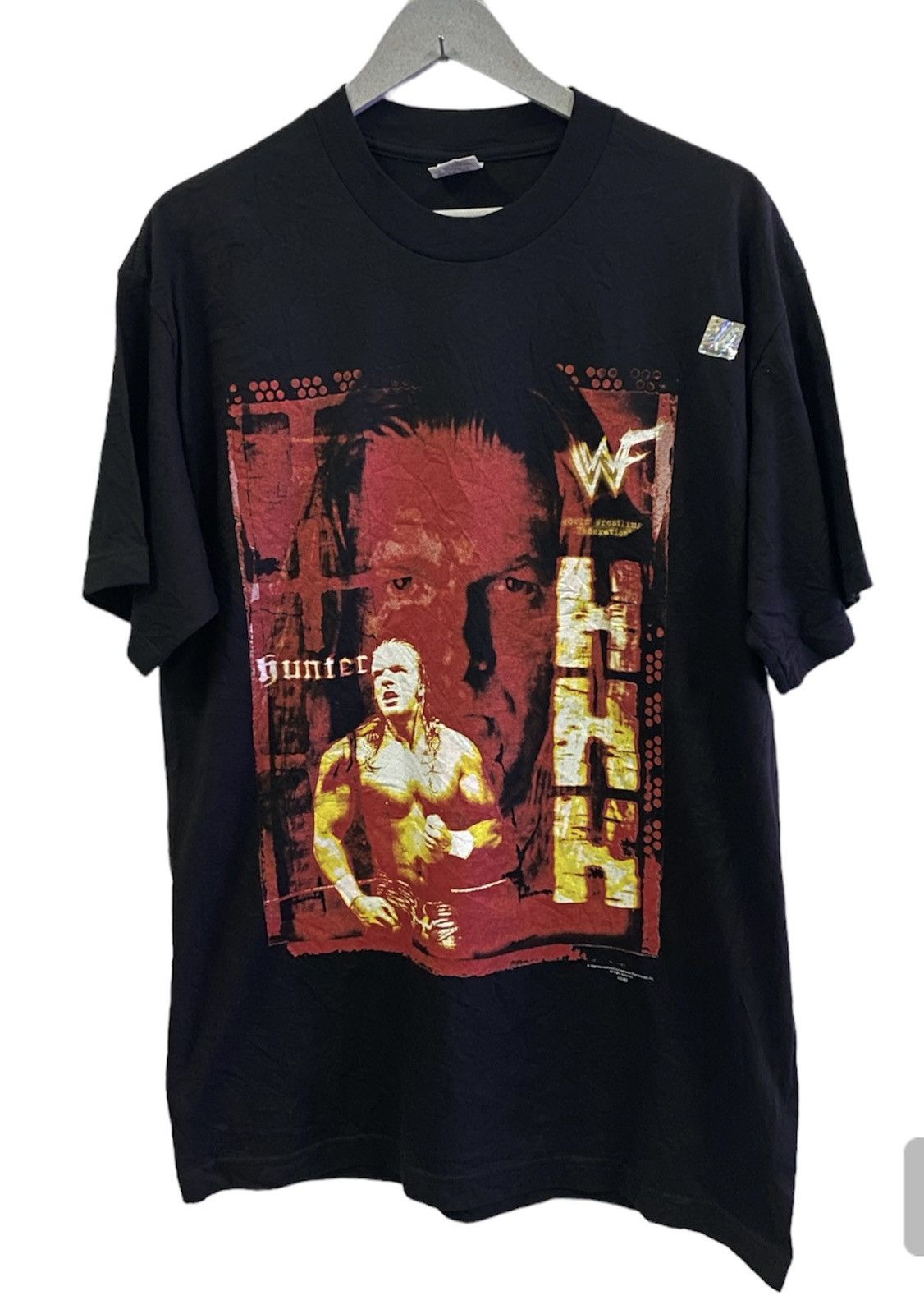 image of Vintage 2000 Wwe Superstar Triple H The Game Shirt in Black, Men's (Size Large)