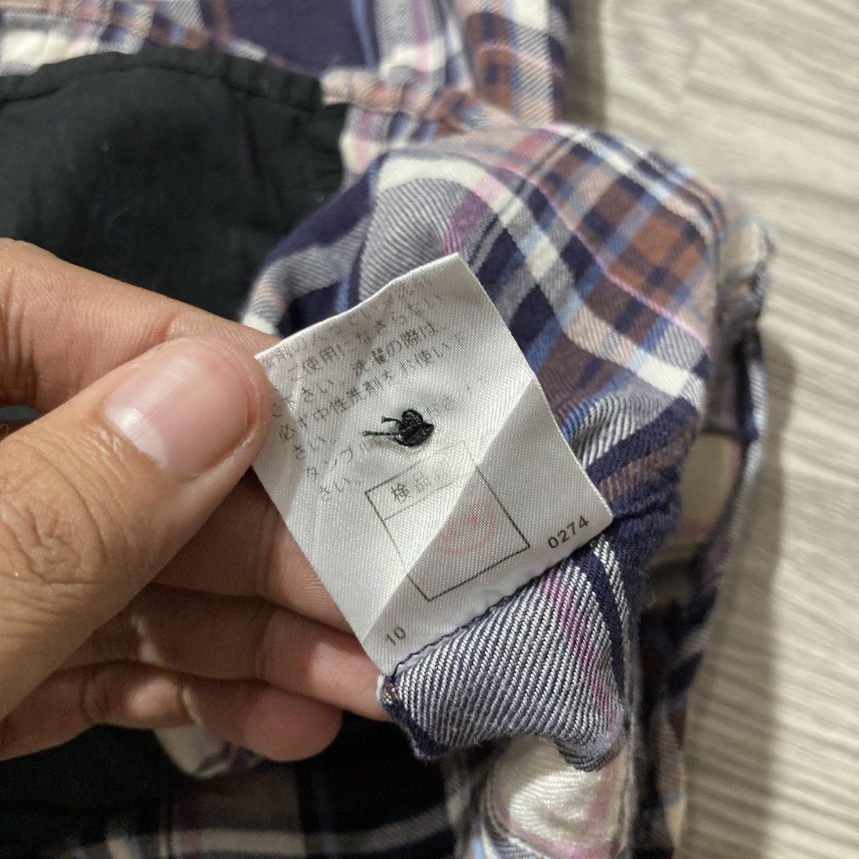 PPFM 2000s PPFM Double Layer Flanel Plaid Hoodie Lgb Punk Style Size US M / EU 48-50 / 2 - 17 Thumbnail
